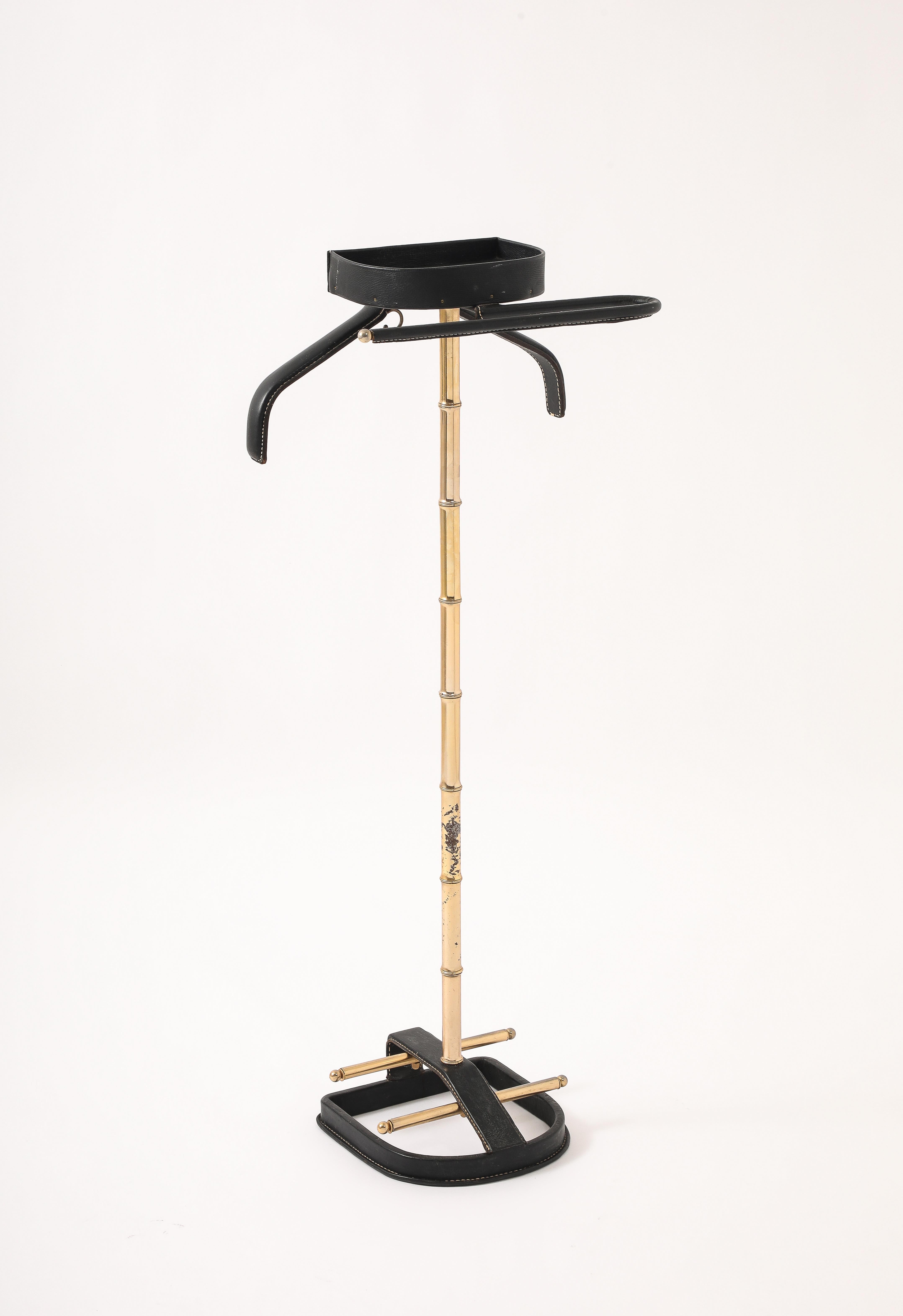Jacques Adnet Black Valet, Francia, anni '50 in vendita 3