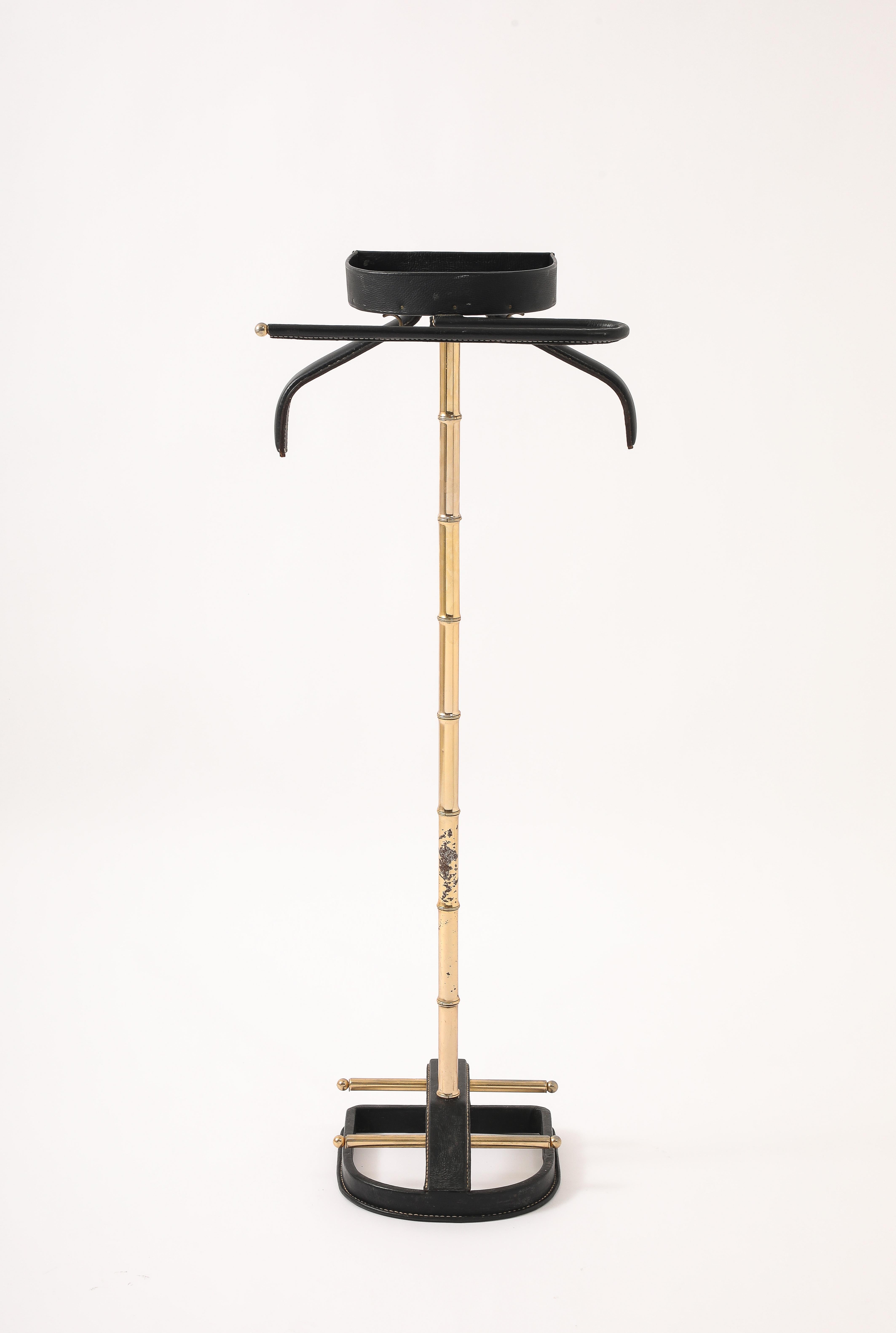 Jacques Adnet Black Valet, Francia, anni '50 in vendita 5