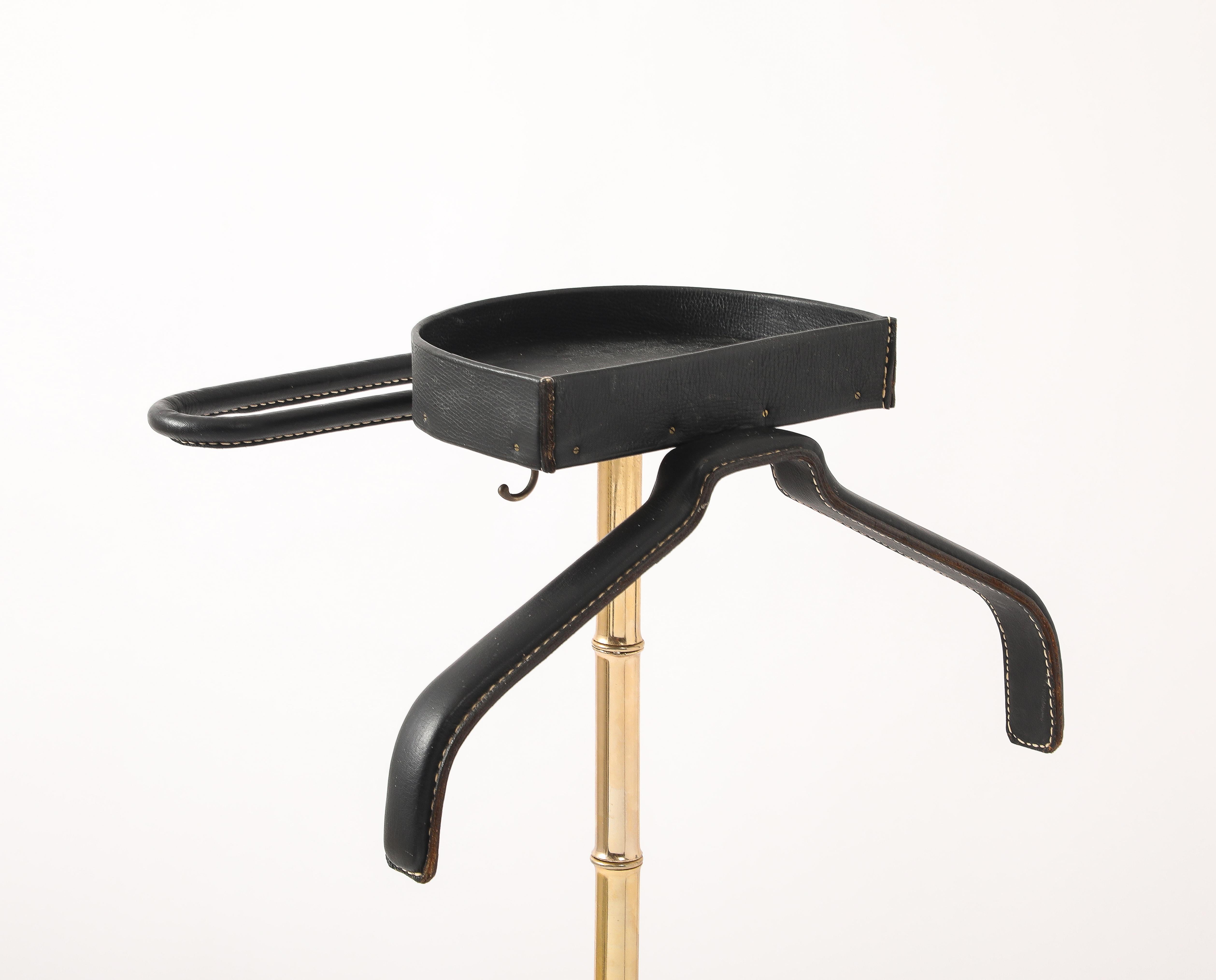 Jacques Adnet Black Valet, Francia, anni '50 in vendita 10