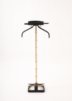 Jacques Adnet Style Black Valet, France 1950's