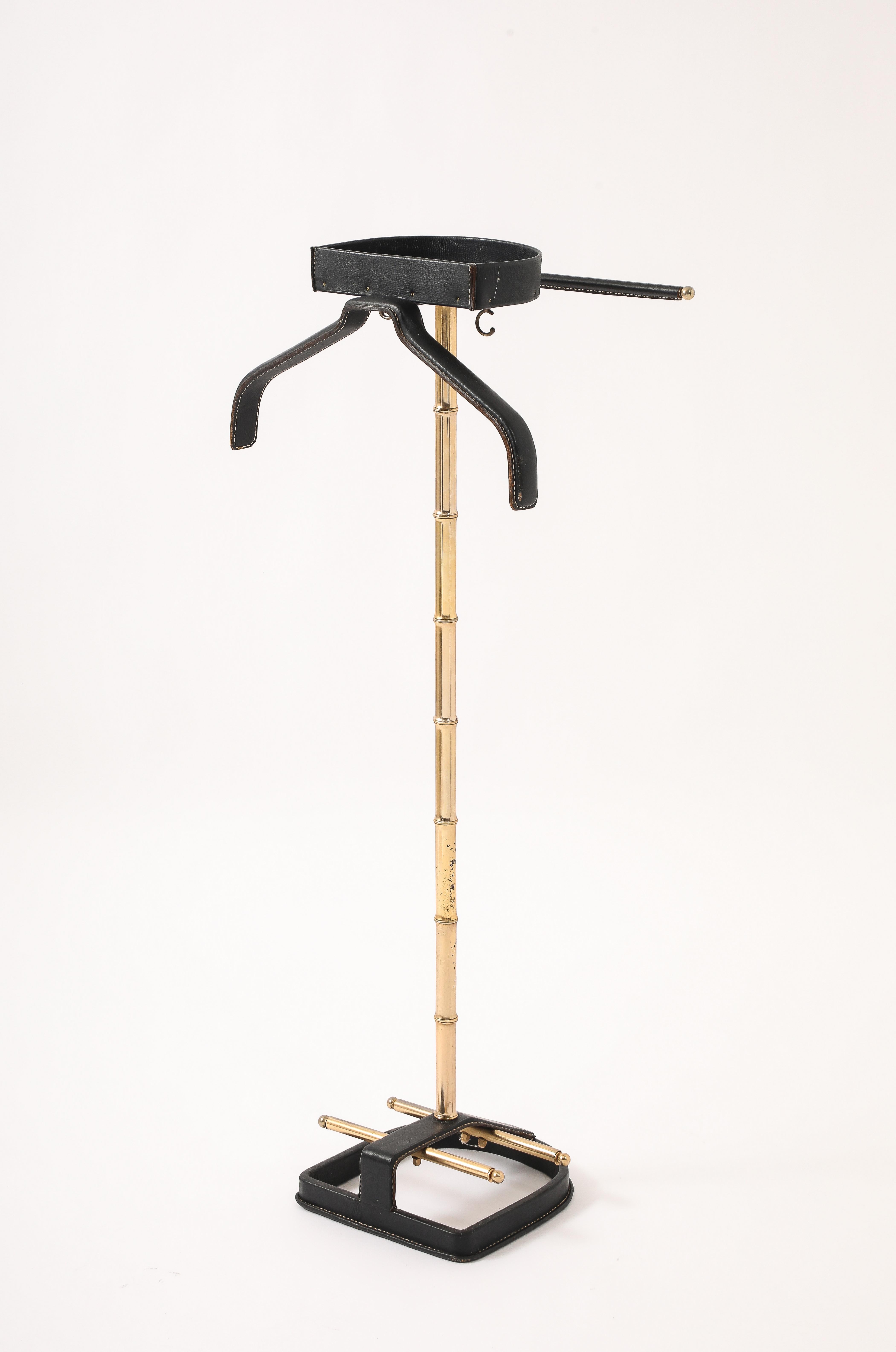 Jacques Adnet Black Valet, Francia, anni '50 In condizioni buone in vendita a New York, NY