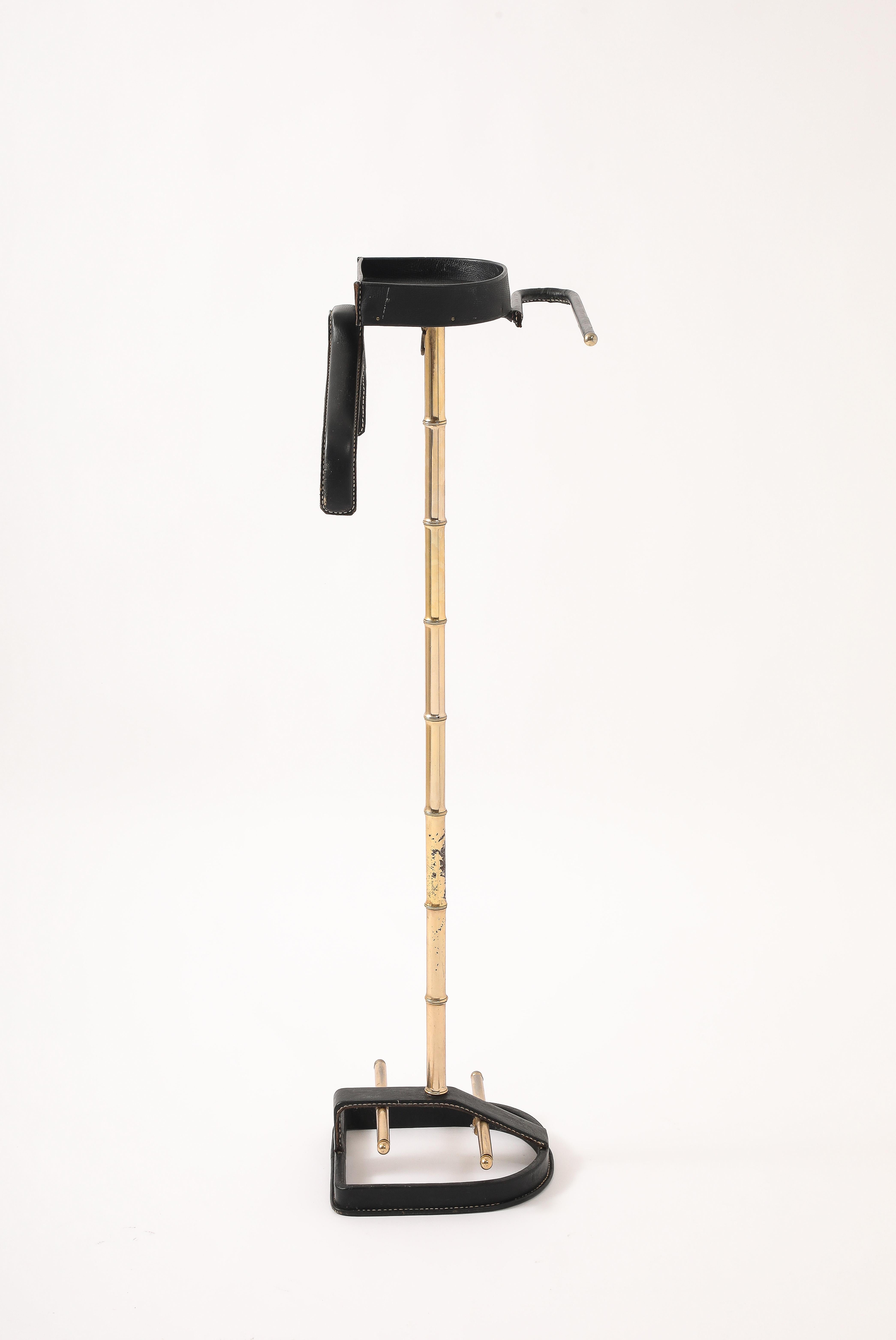 Jacques Adnet Black Valet, Francia, anni '50 in vendita 1