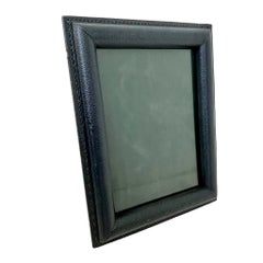 Jacques Adnet Blue Leather Picture Frame