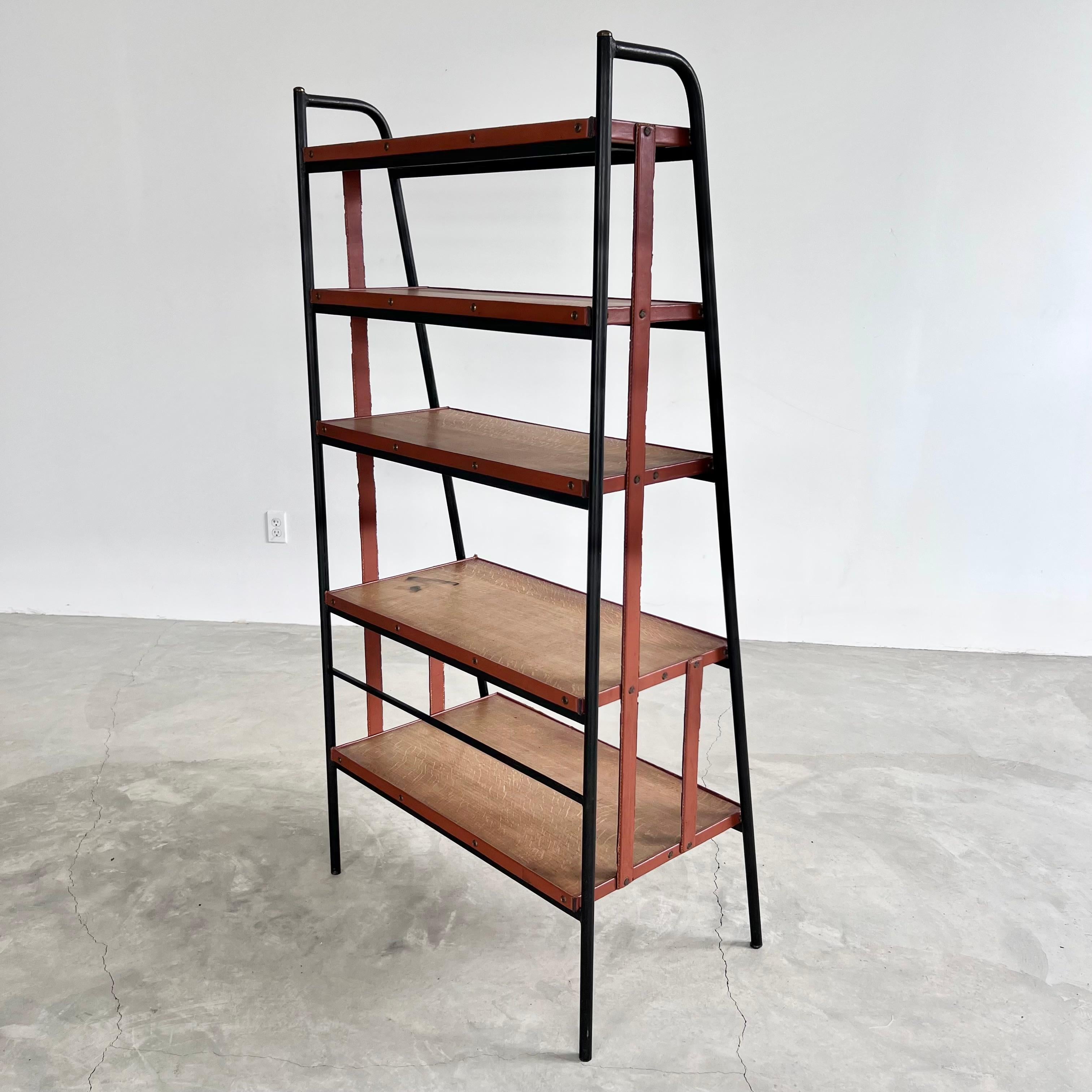 Jacques Adnet Bookcase, 1950s France For Sale 4