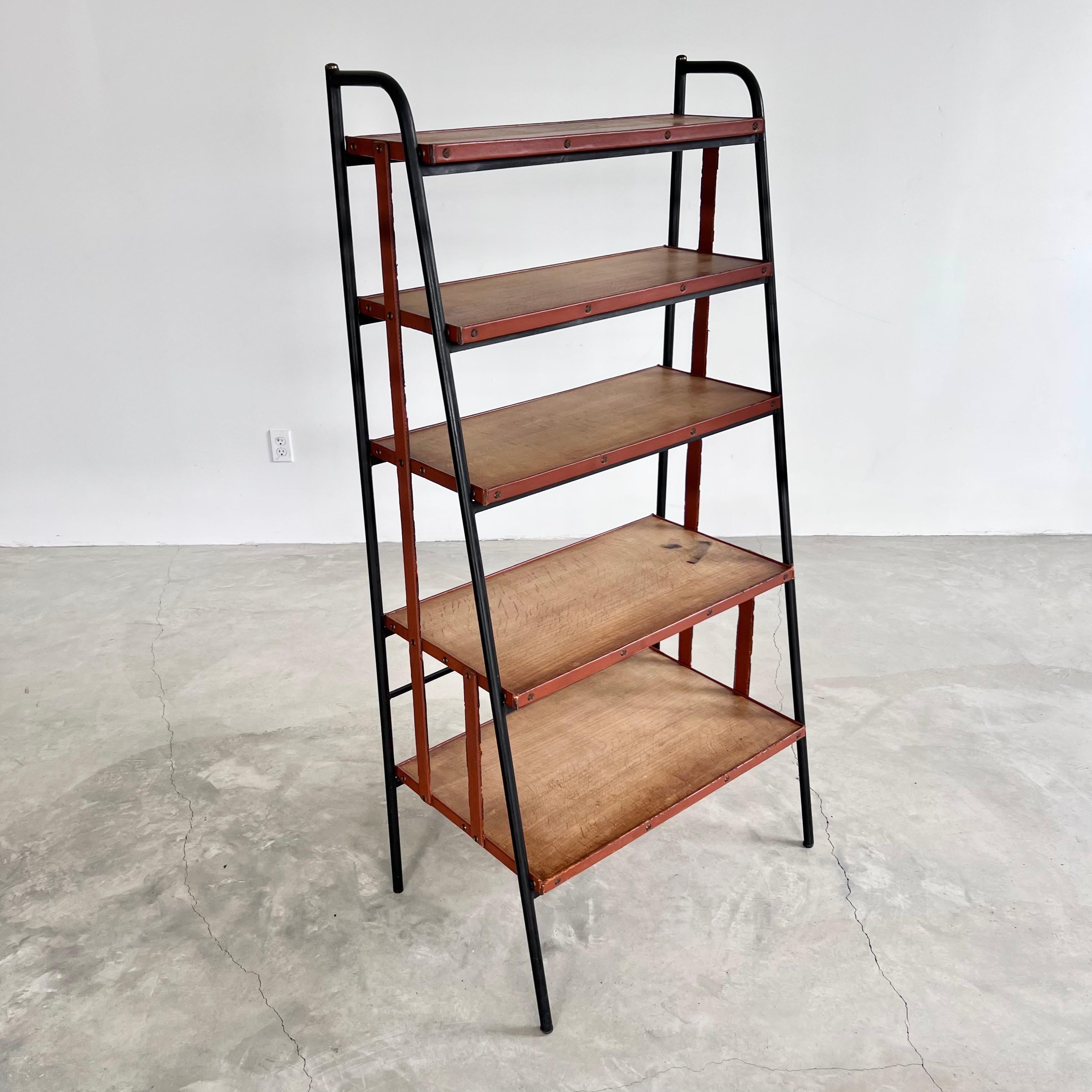 Jacques Adnet Bookcase, 1950s France In Good Condition For Sale In Los Angeles, CA