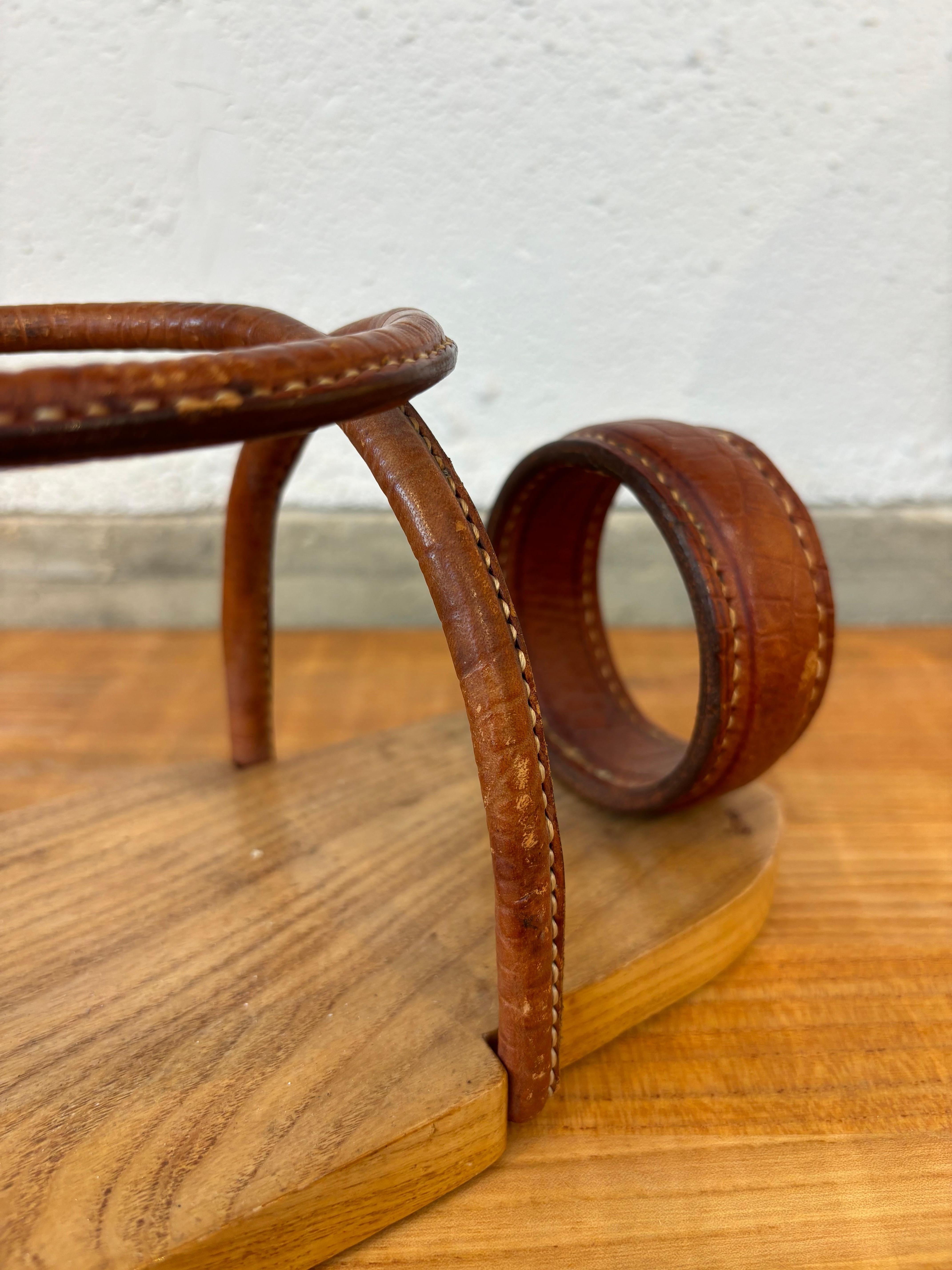 Jacques Adnet bottle holder For Sale 2