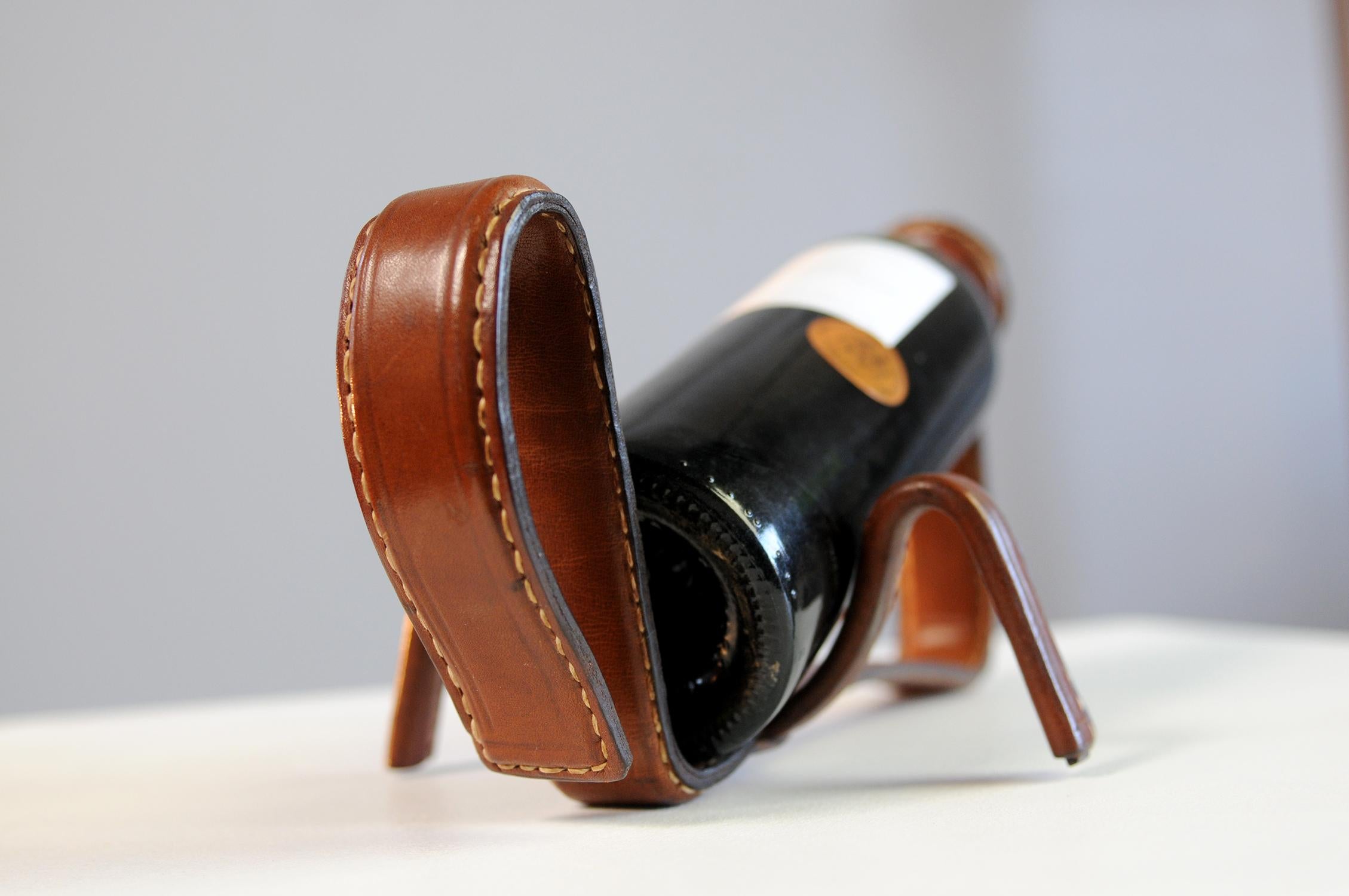 Jacques Adnet, Bottle holder, France 1950 In Good Condition In Catonvielle, FR