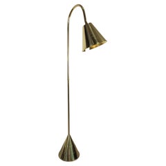 Jacques Adnet Brass Floor Lamp by Valentí, Mid-Century Design, 1970s
