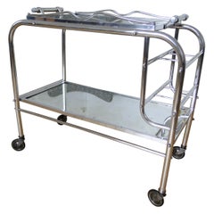 Jacques Adnet Cart Bar Trolley Tea Table