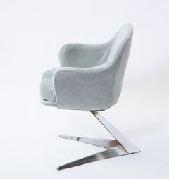 Jacques Adnet Chairs for Air France, France 1960’s