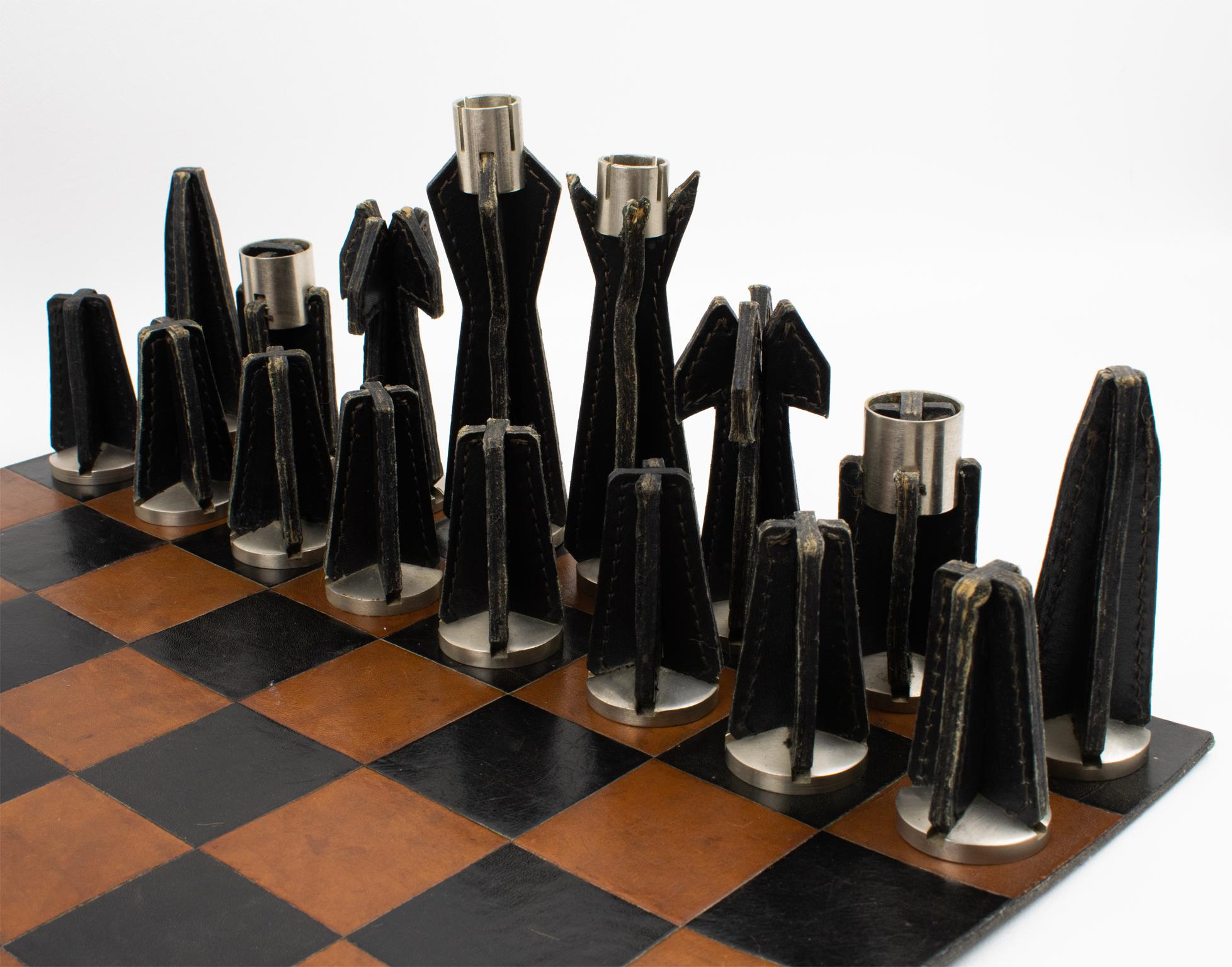 Moderne Jeu d'échecs Jacques Adnet en vente
