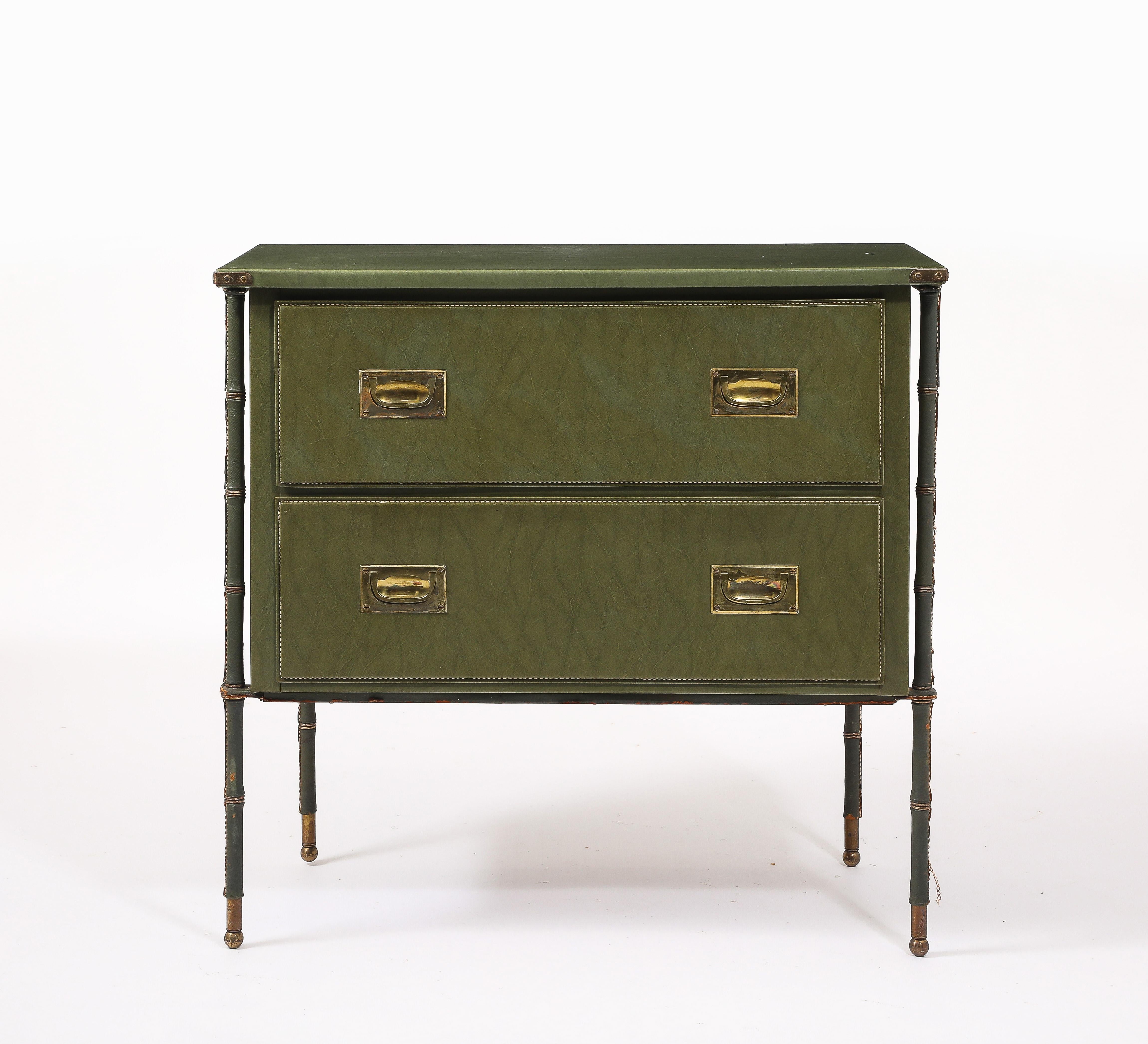 French Jacques Adnet Chest of Drawers, France 1950's For Sale