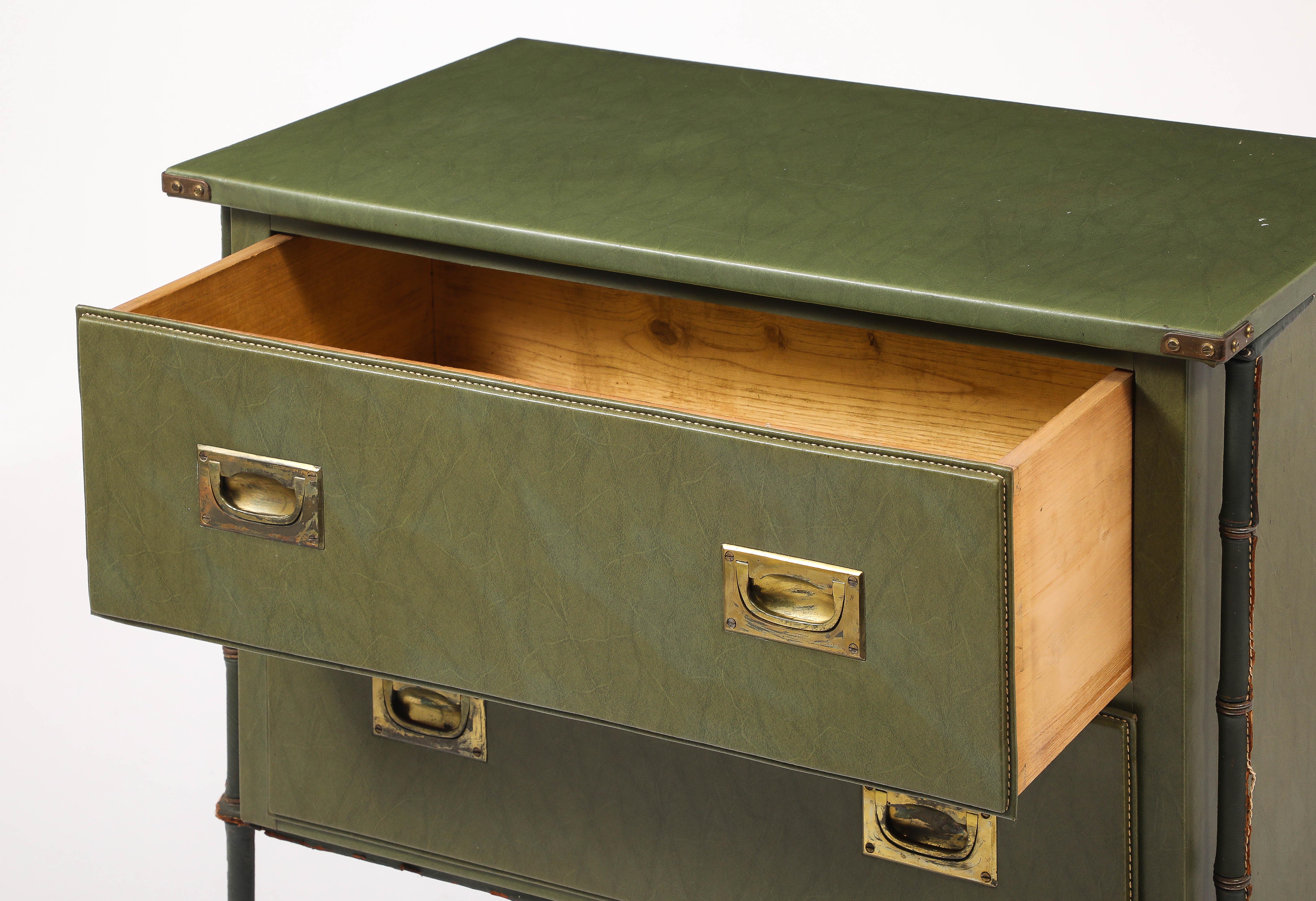 Jacques Adnet Chest of Drawers, France 1950's For Sale 1