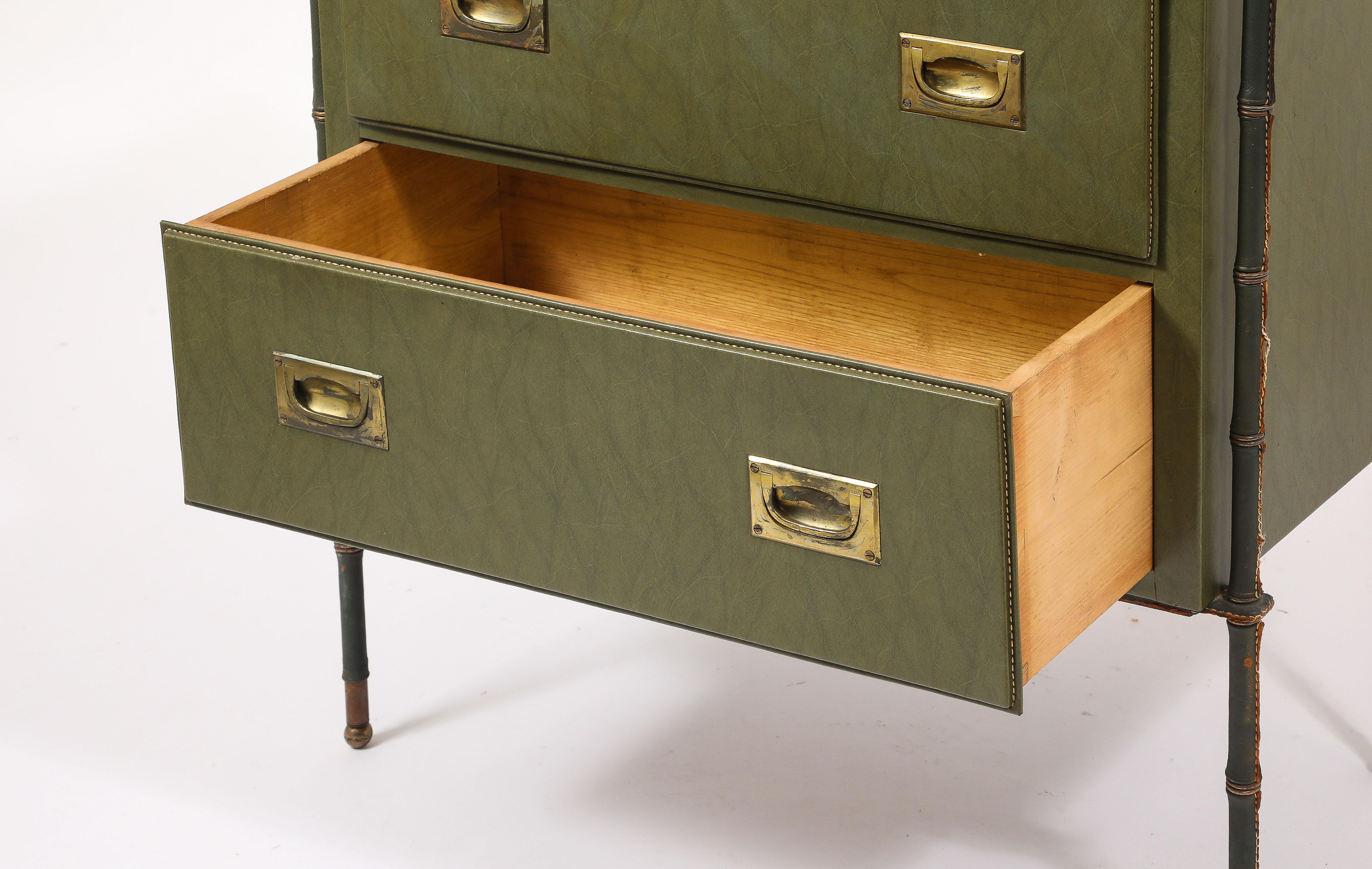 Jacques Adnet Chest of Drawers, France 1950's For Sale 2