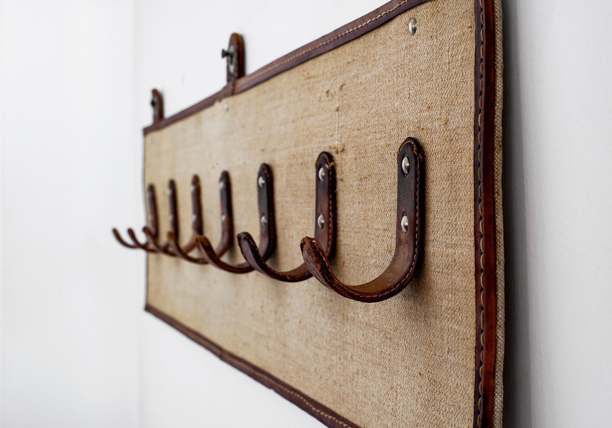 French Jacques Adnet Style Coat Rack