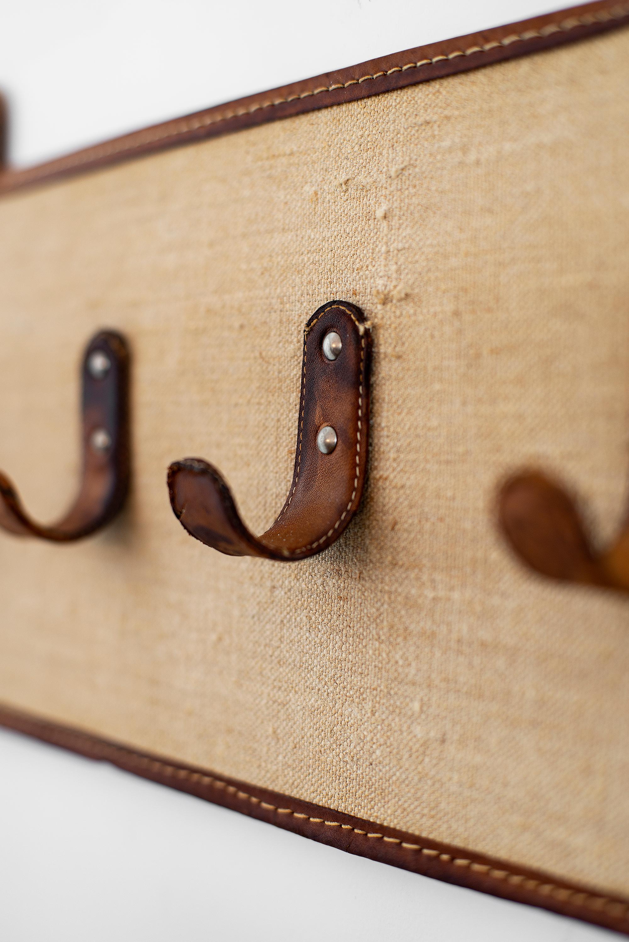 Mid-20th Century Jacques Adnet Style Coat Rack