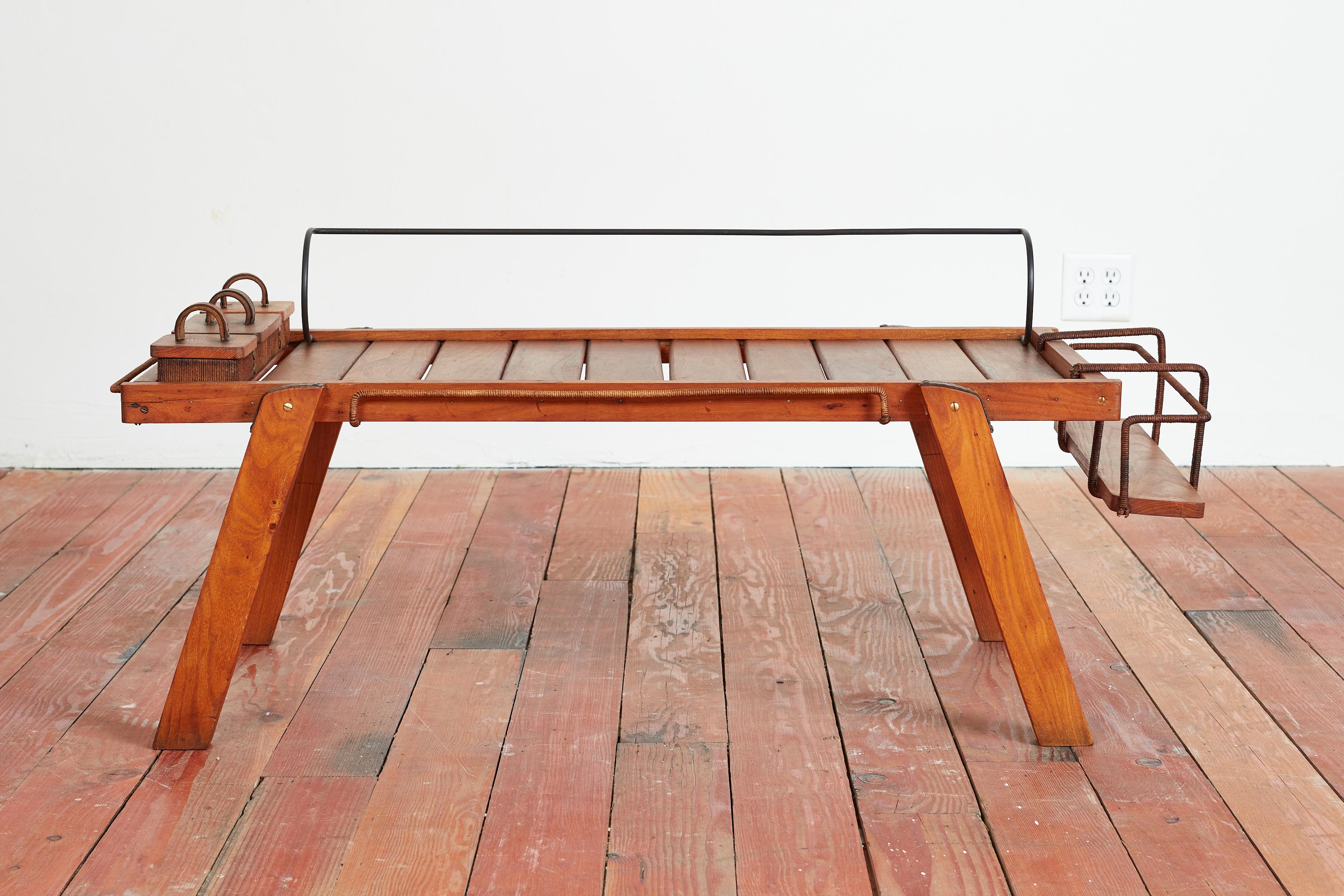 Mid-20th Century Jacques Adnet Coffee Table For Sale