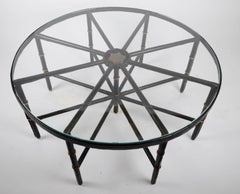 Unique Coffee Table Stitched Leather