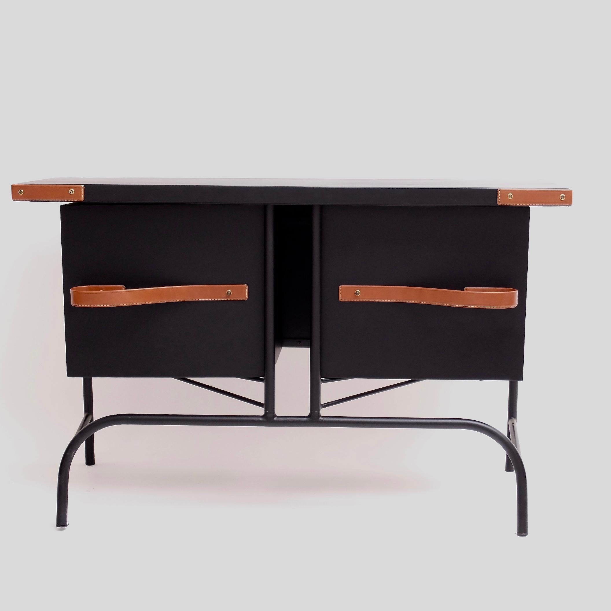 Important console by Jacques Adnet who was the director of the very important 