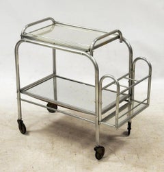 Jacques Adnet ( dans le style de ) bars roulants vers 1930