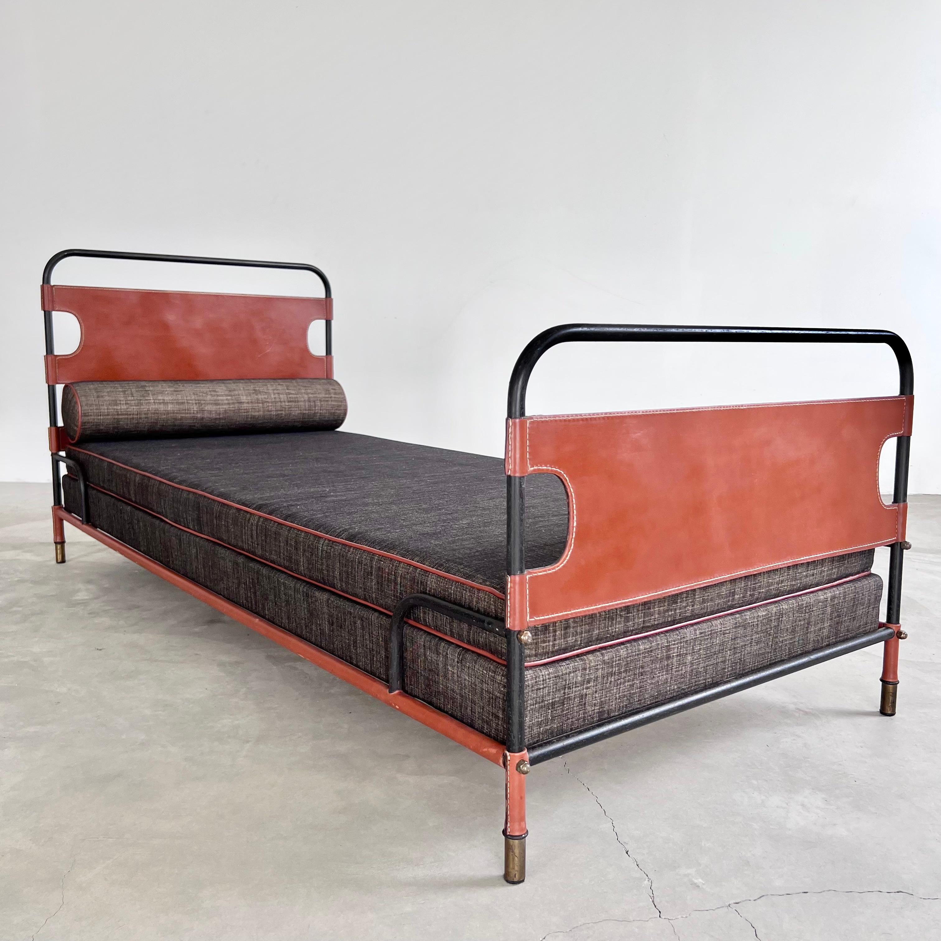 Jacques Adnet Daybed, 1950s France In Good Condition For Sale In Los Angeles, CA