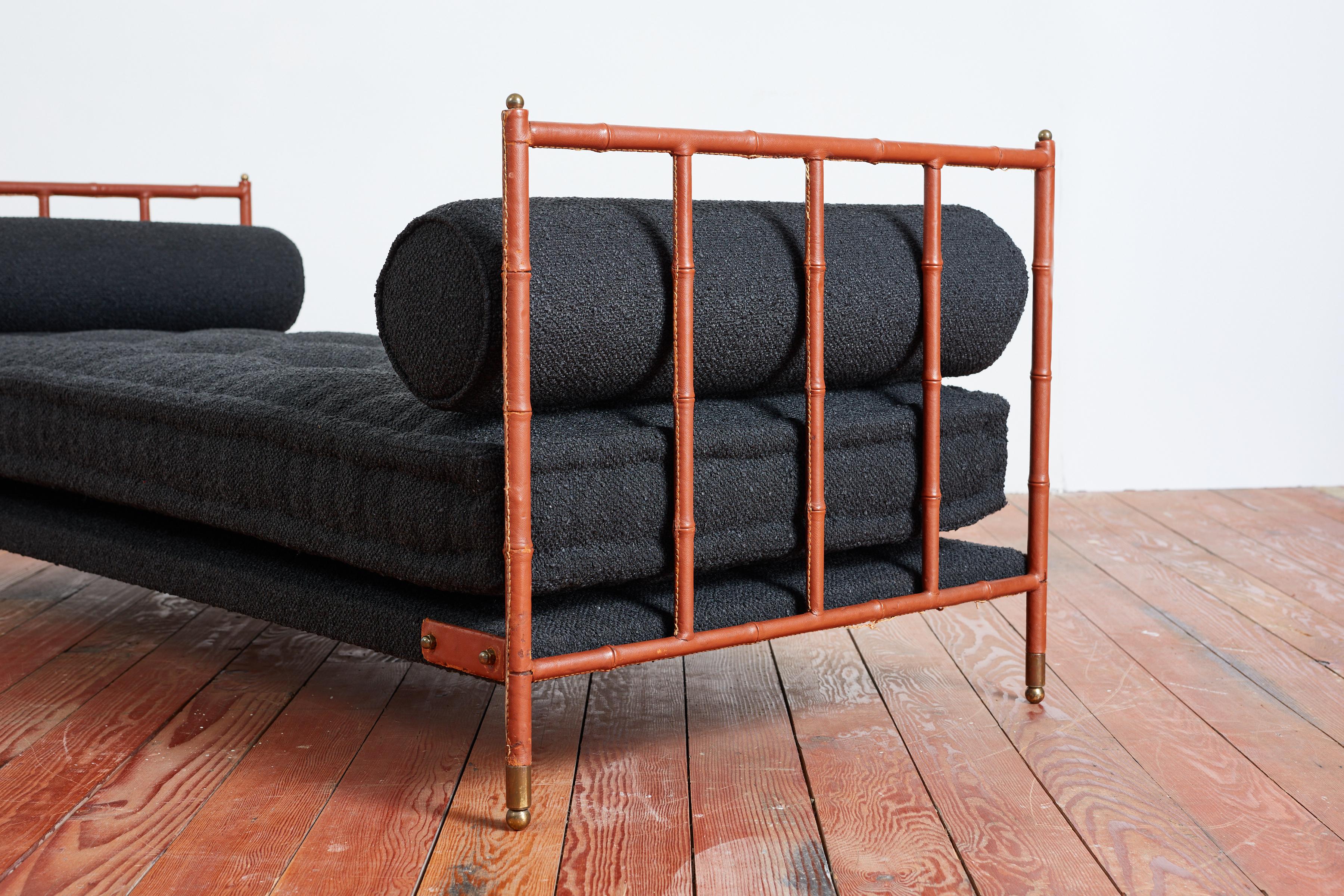 Mid-20th Century Jacques Adnet Daybed For Sale