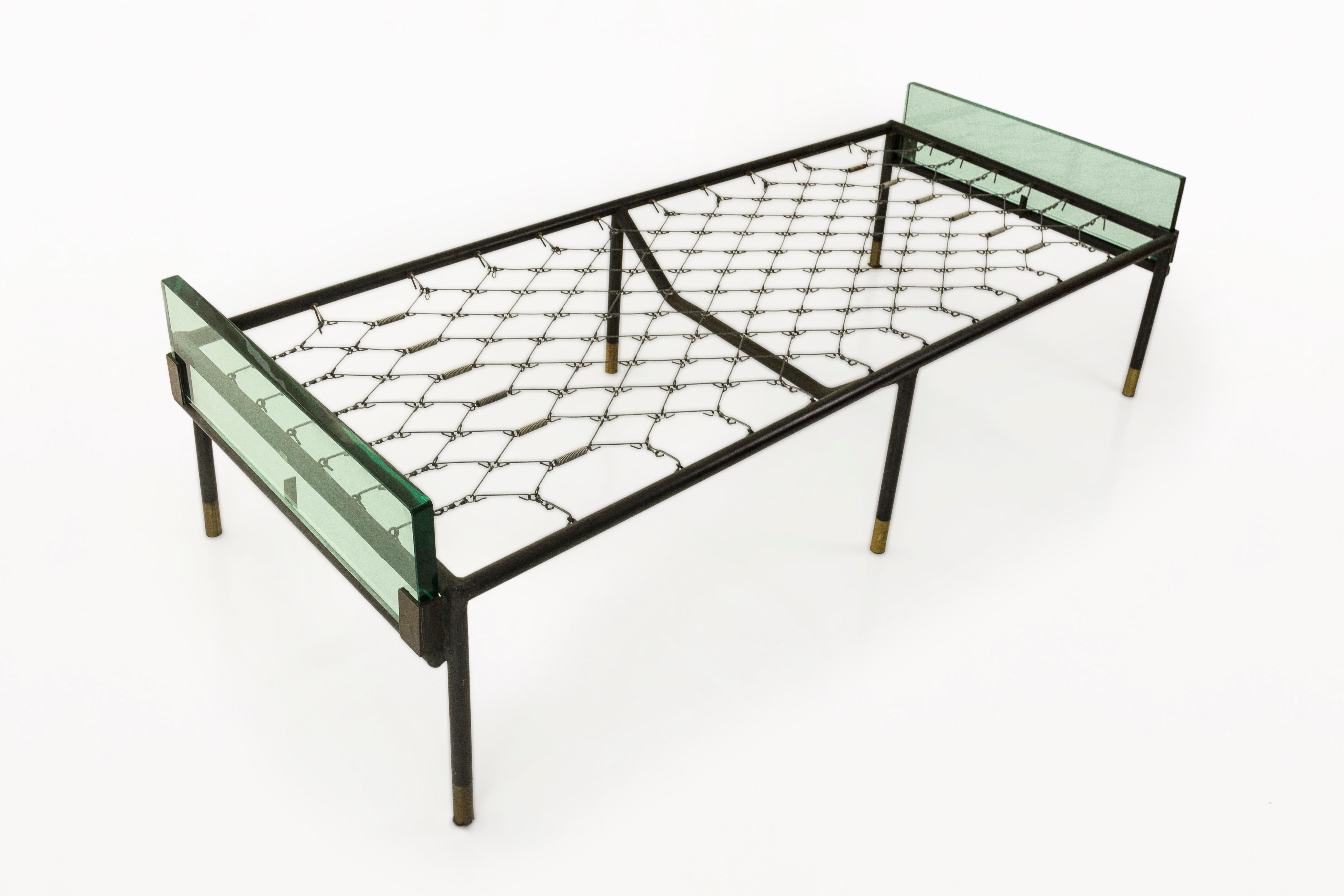 Cama de día Jacques Adnet, con Saint Gobain, circa 1950, Francia en Bueno estado para la venta en Girona, Spain