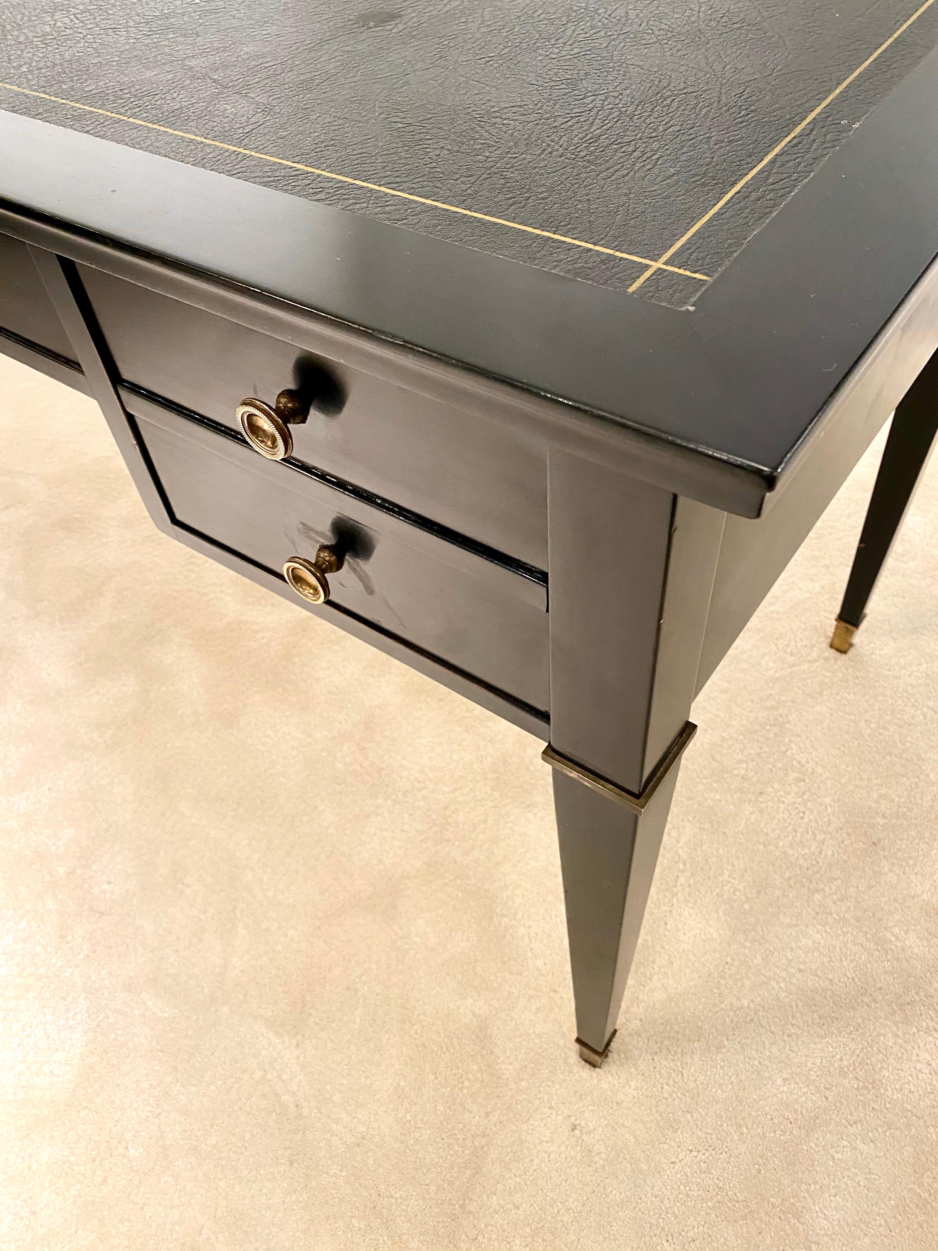 Lacquered Jacques Adnet Desk, 1950s