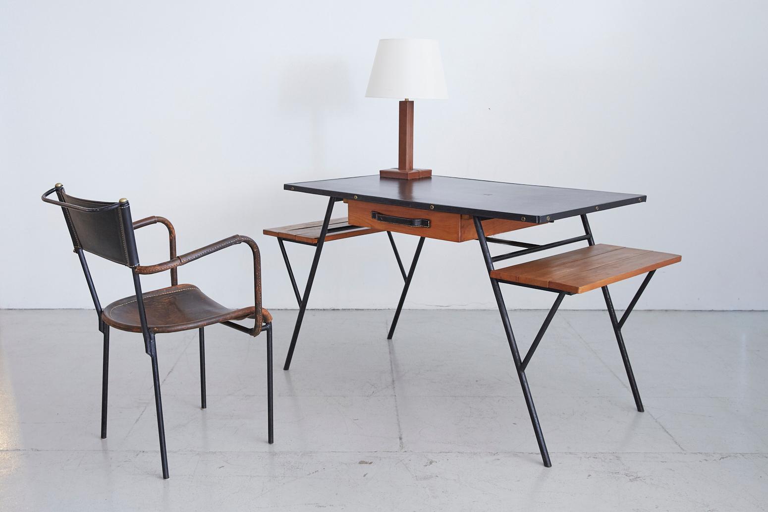 Jacques Adnet Desk and Chair 11