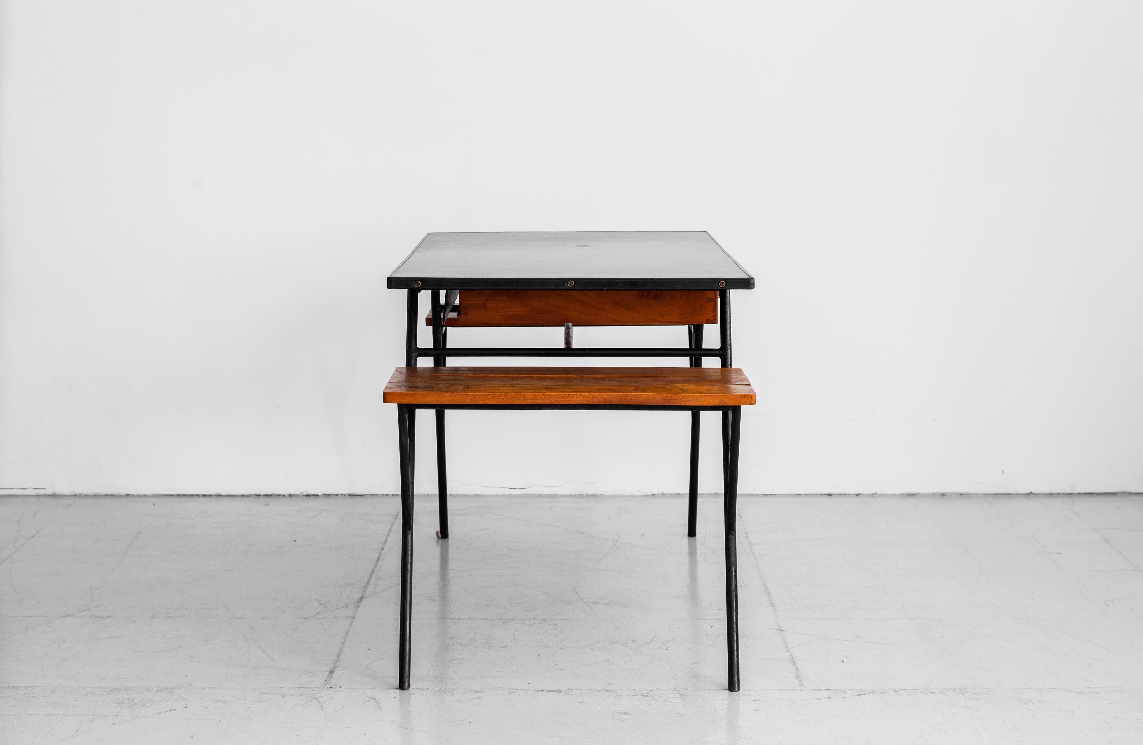 Jacques Adnet Desk and Chair 4