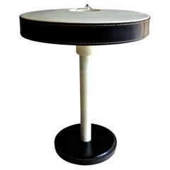 Vintage Desk Lamp Jacques Adnet style – Leather – France – 1950s
