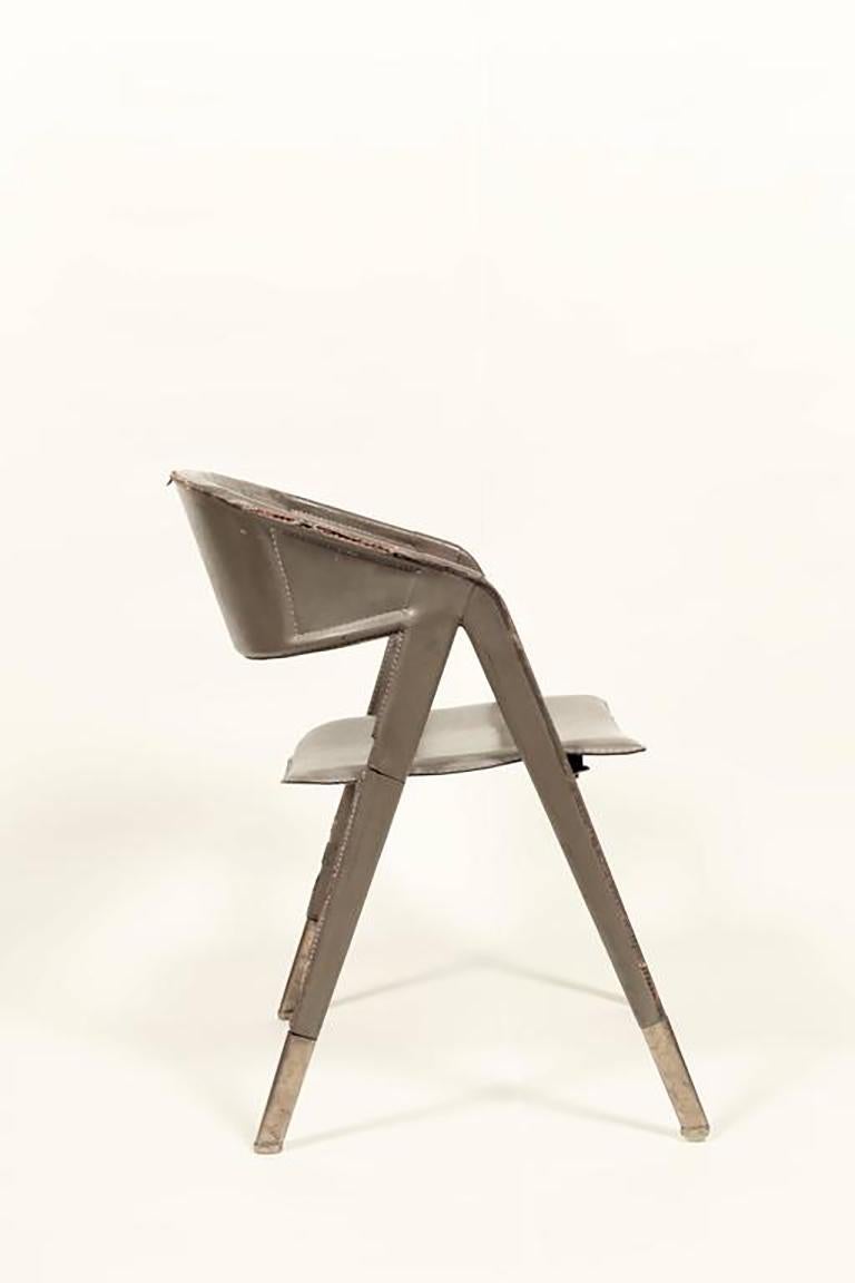 Huit fauteuils Jacques Adnet Bon état - En vente à Georges Mills, NH