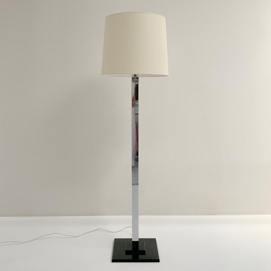 Lámpara de pie Jacques Adnet para La Compagnie des Arts Francais, hacia 1935, Francia. en Bueno estado para la venta en Brussels, BE