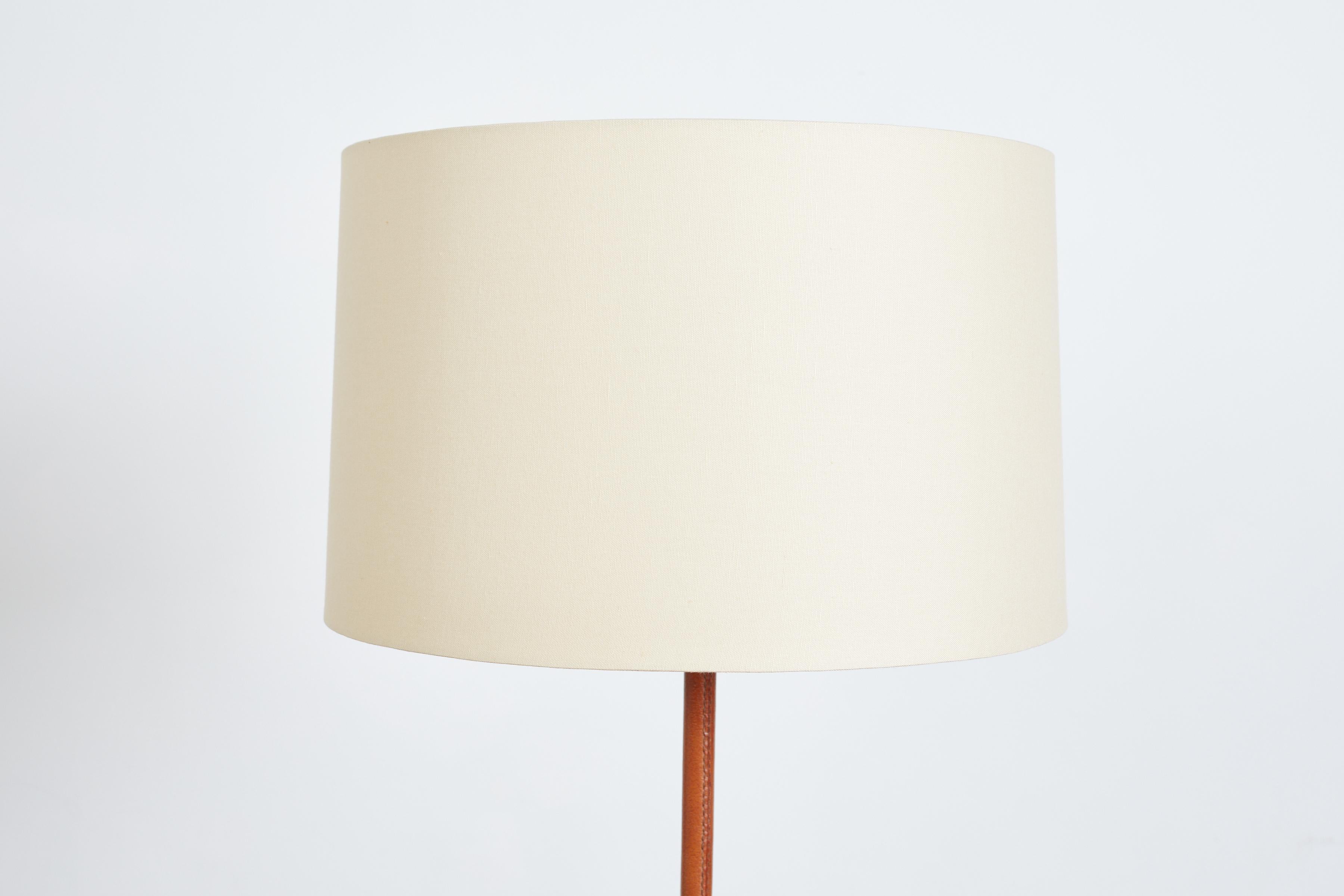Jacques Adnet Style Floor lamp  In Good Condition For Sale In Beverly Hills, CA