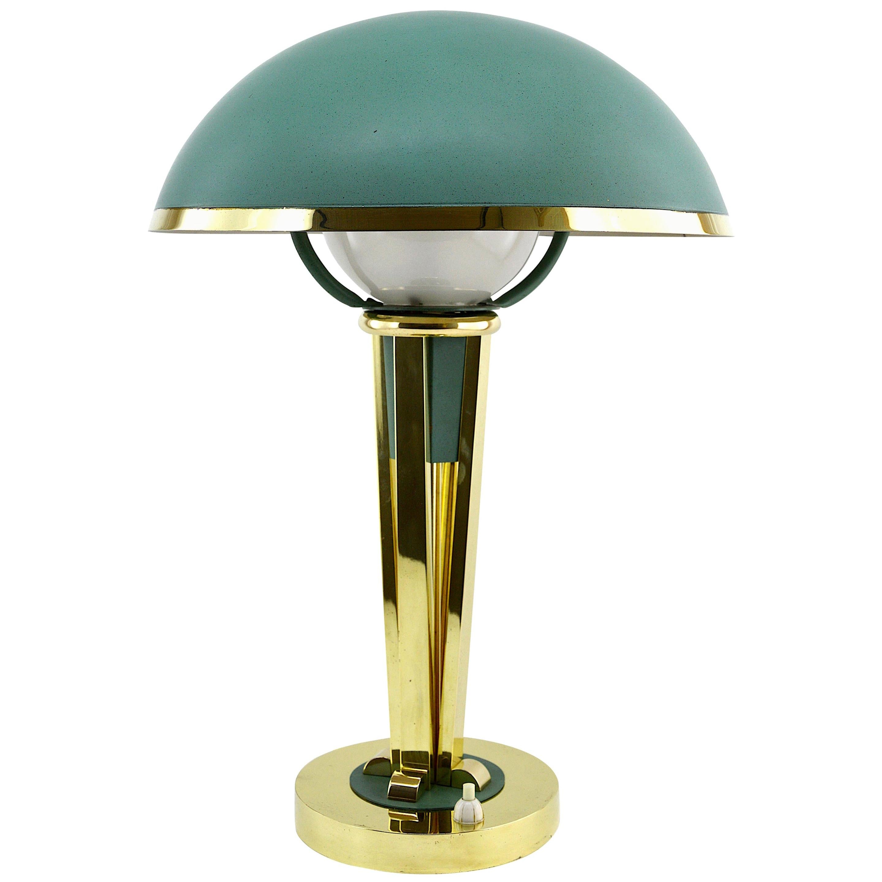 Jacques Adnet French Art Deco Desk or Table Lamp, circa 1940