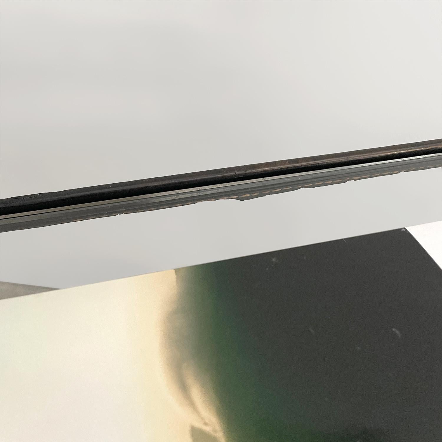 Table d'appoint française en cuir et verre Jacques Adnet en vente 7