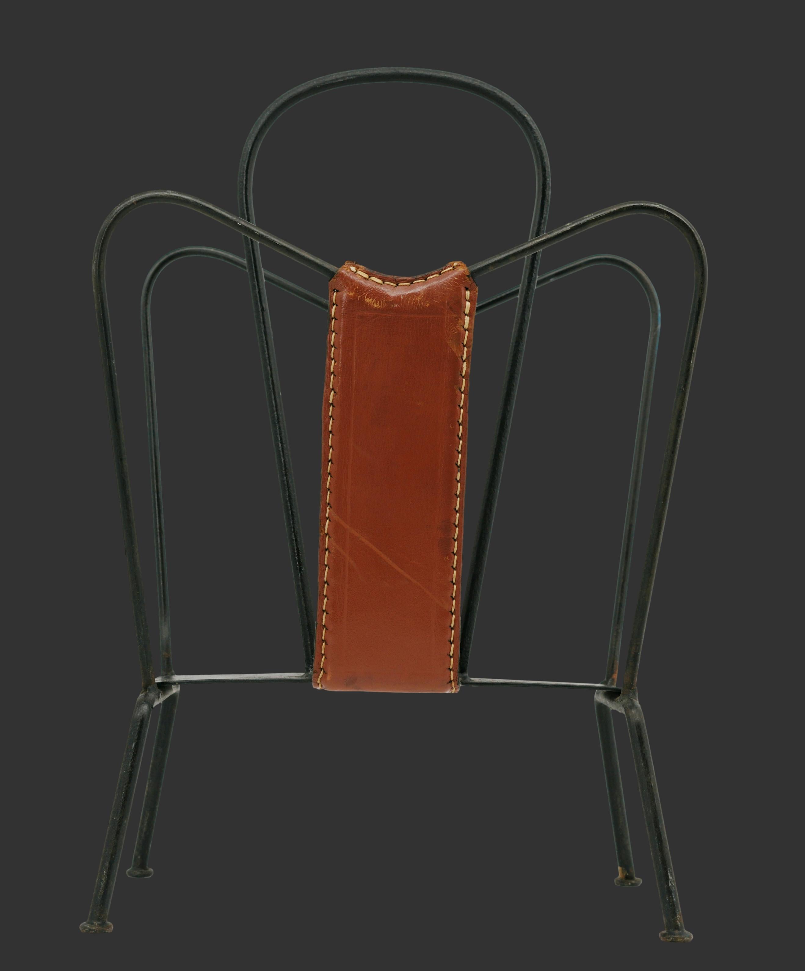 Jacques ADNET Porte-revues français du milieu du siècle, années 1950 en vente 3