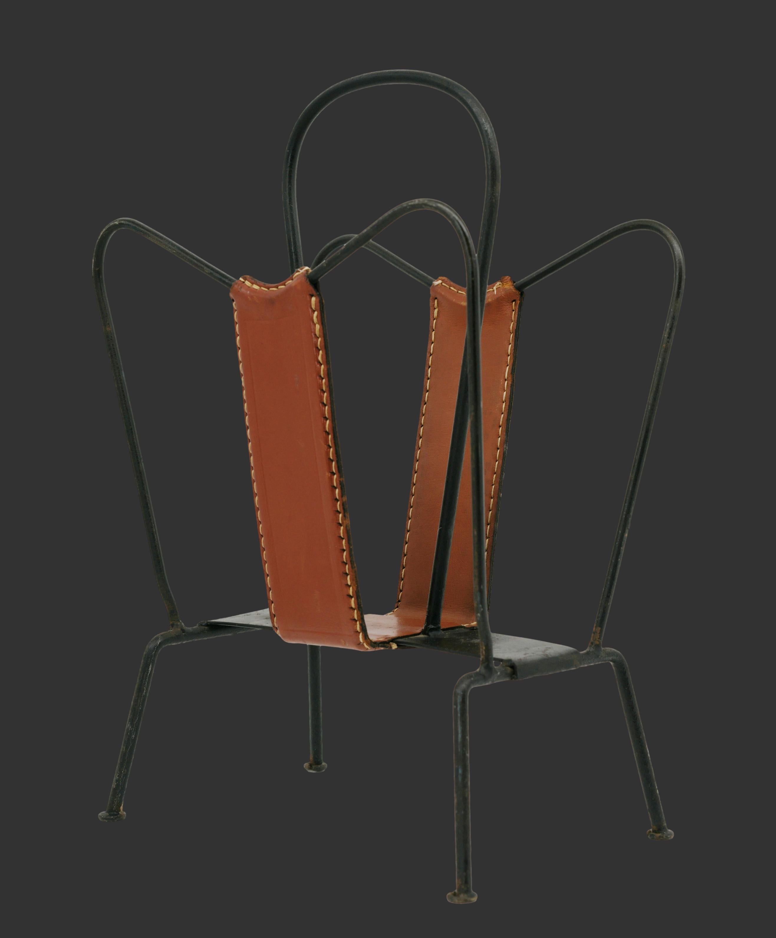 Jacques ADNET Porte-revues français du milieu du siècle, années 1950 en vente 1