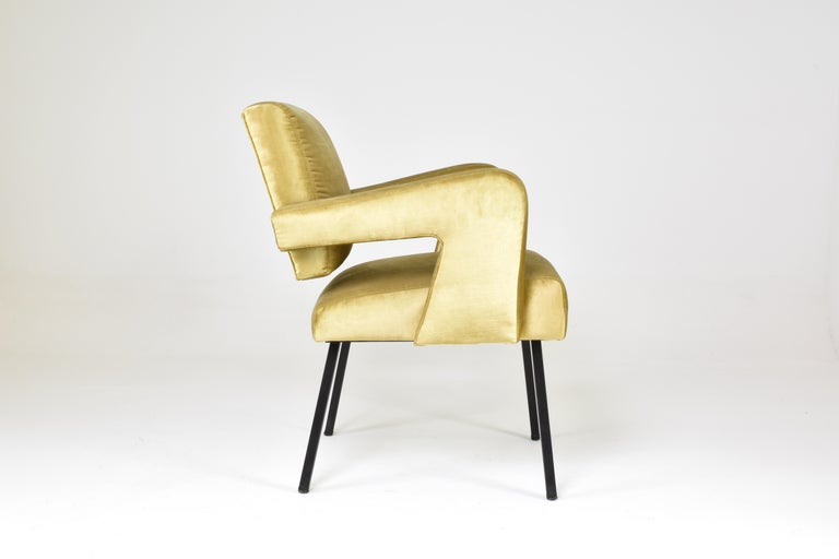 Jacques Adnet French Vintage Mid-century Office Chair, 1950s For