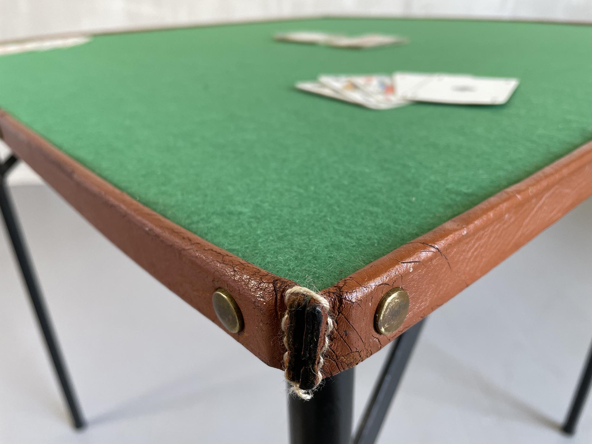 Mid-Century Modern Jacques Adnet, Game Table, France, 1950 For Sale