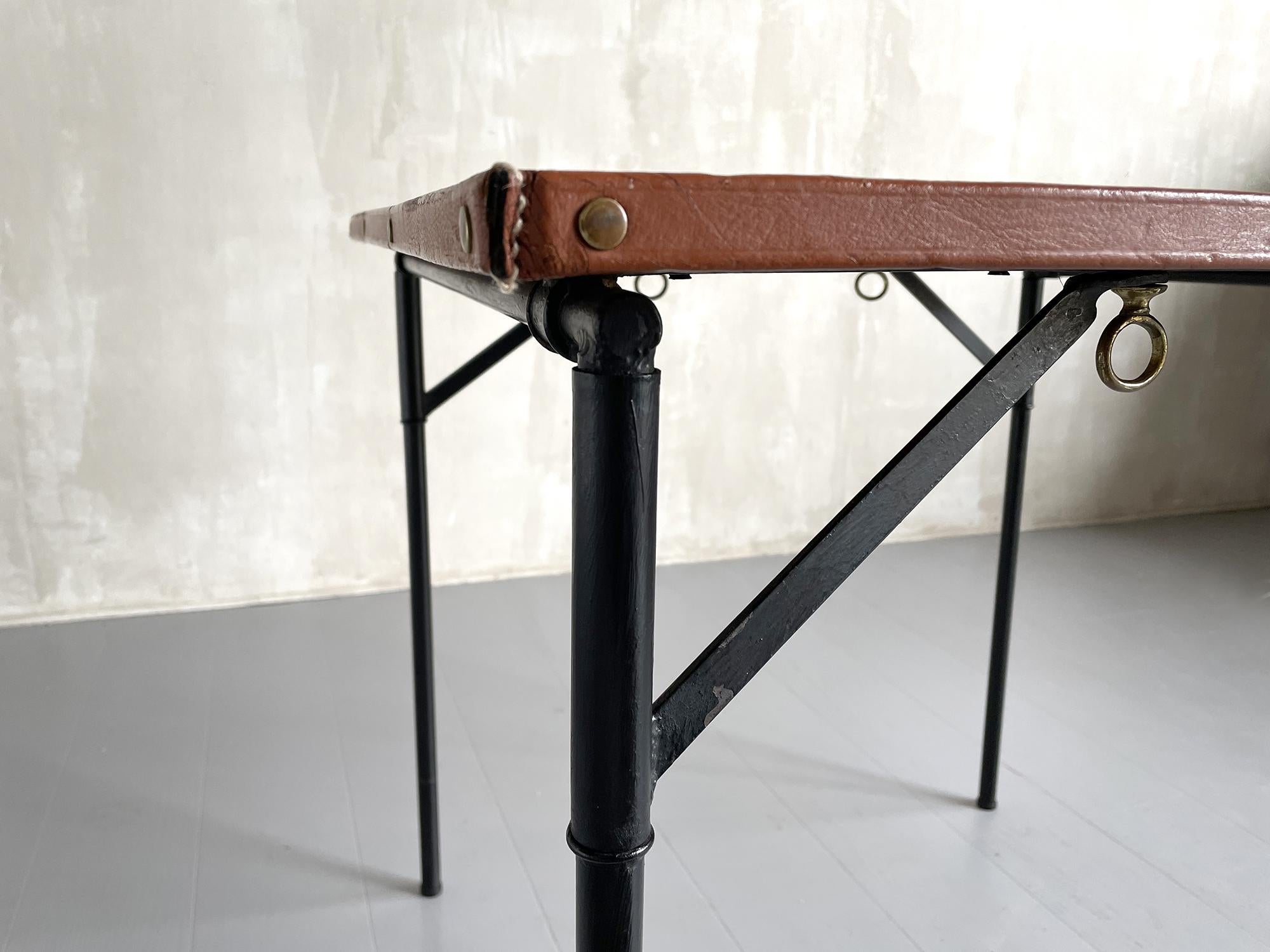 Jacques Adnet, Game Table, France, 1950 In Good Condition For Sale In Catonvielle, FR
