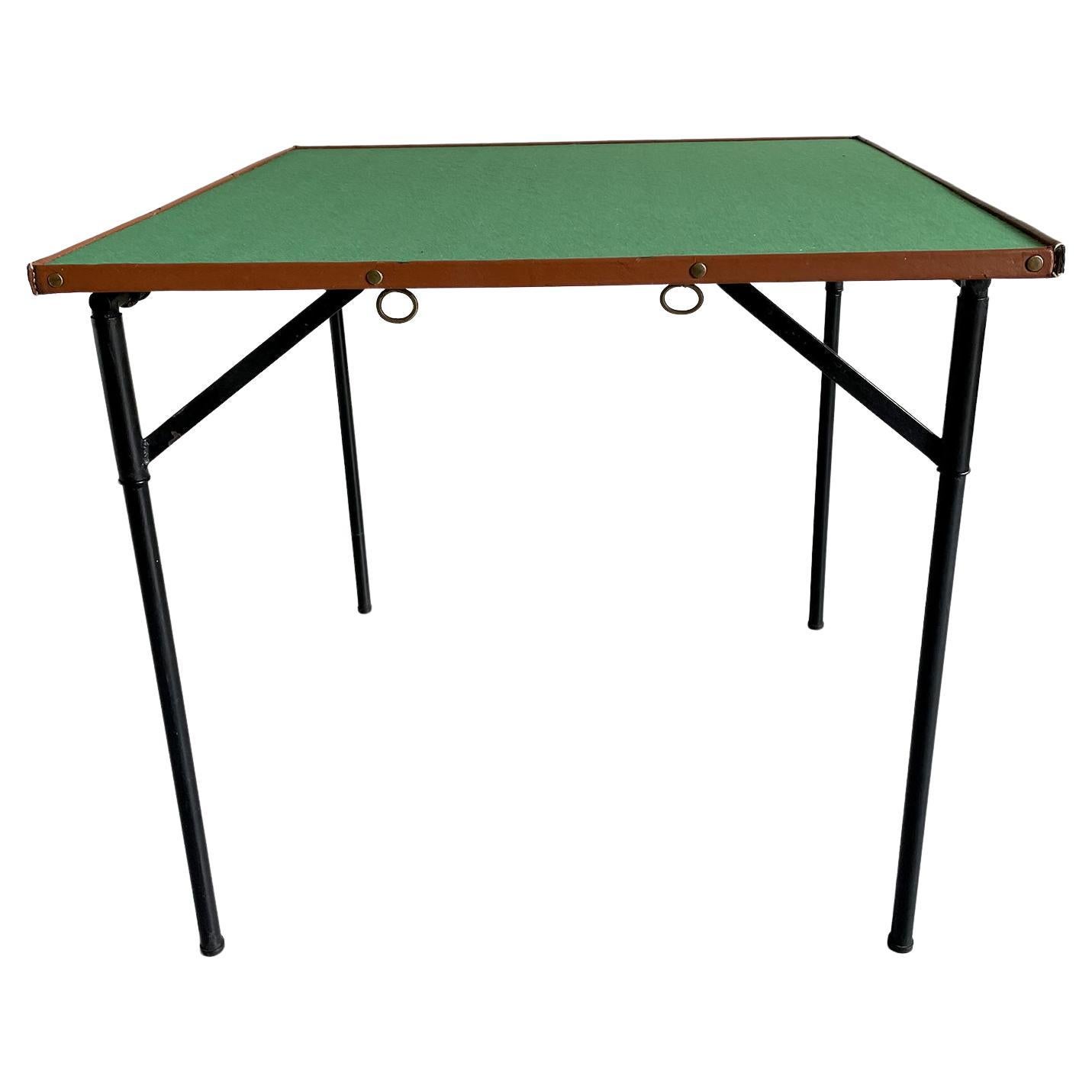 Jacques Adnet, Game Table, France, 1950 For Sale