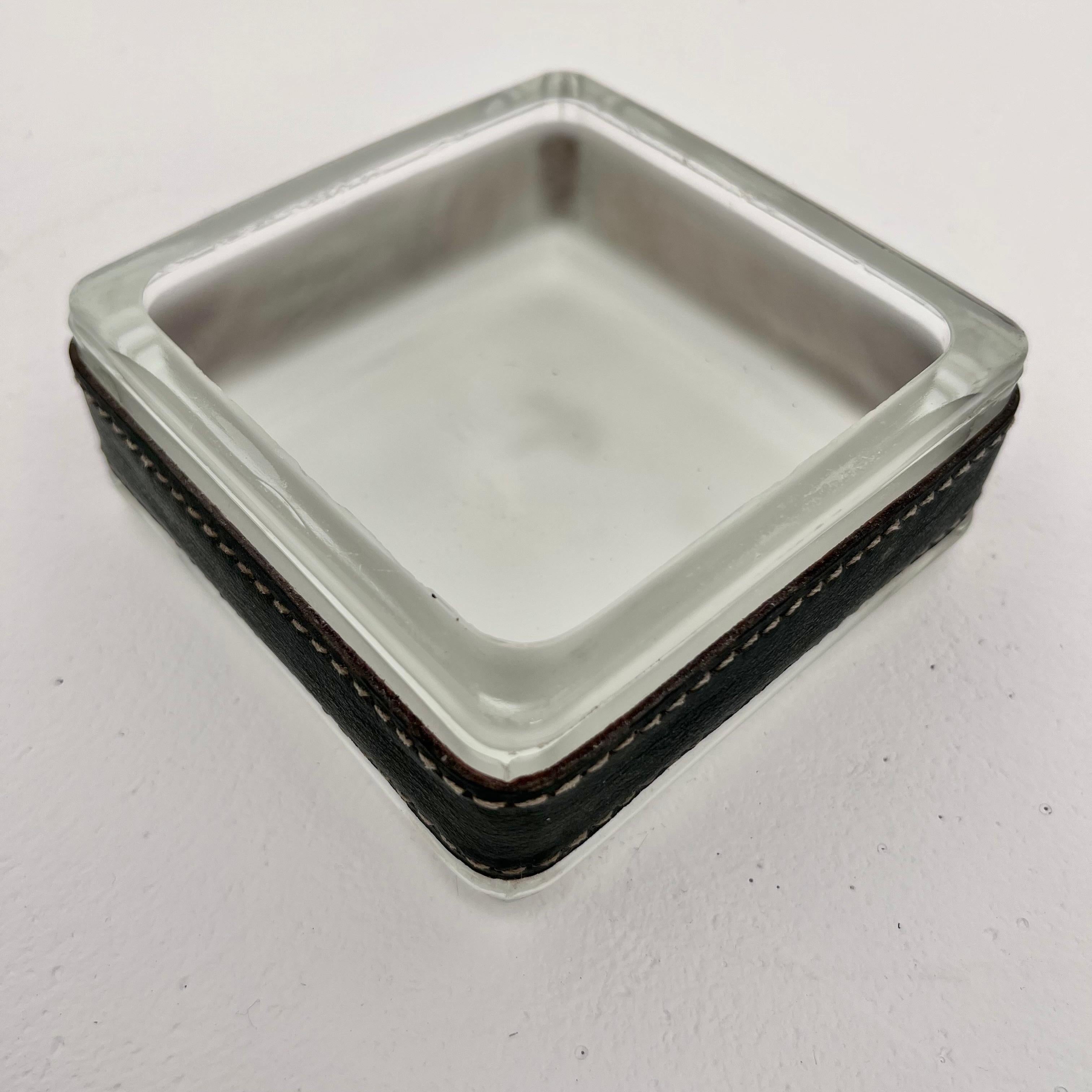 Jacques Adnet Glass Ashtray/Catchall, 1950s France For Sale 2