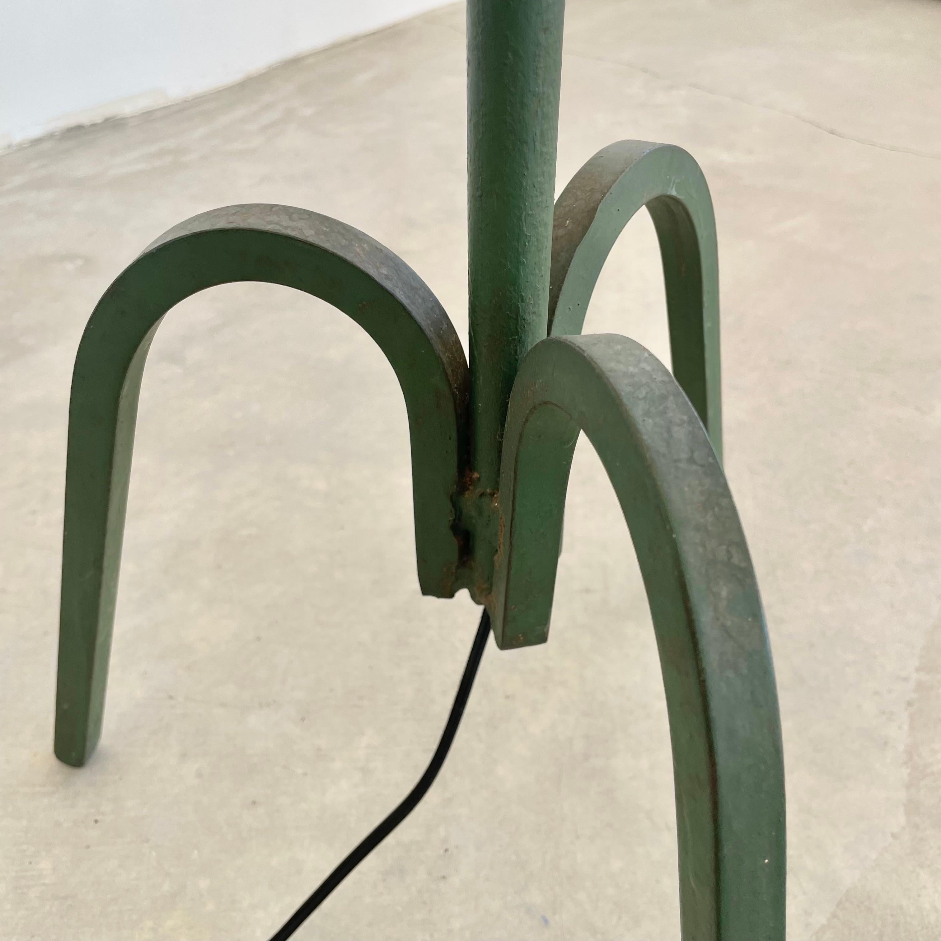 Adjustable Iron Floor Lamp in the style of Jacques Adnet, 1950s France For Sale 5