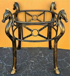 Jacques Adnet Hermes Style Iron Equestrian Dining Set