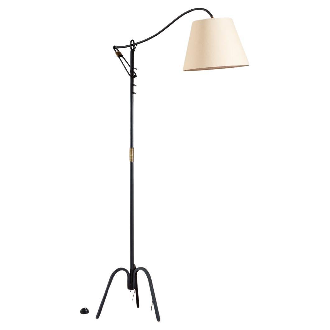 Jacques Adnet Iron Adjustable Floor Lamp