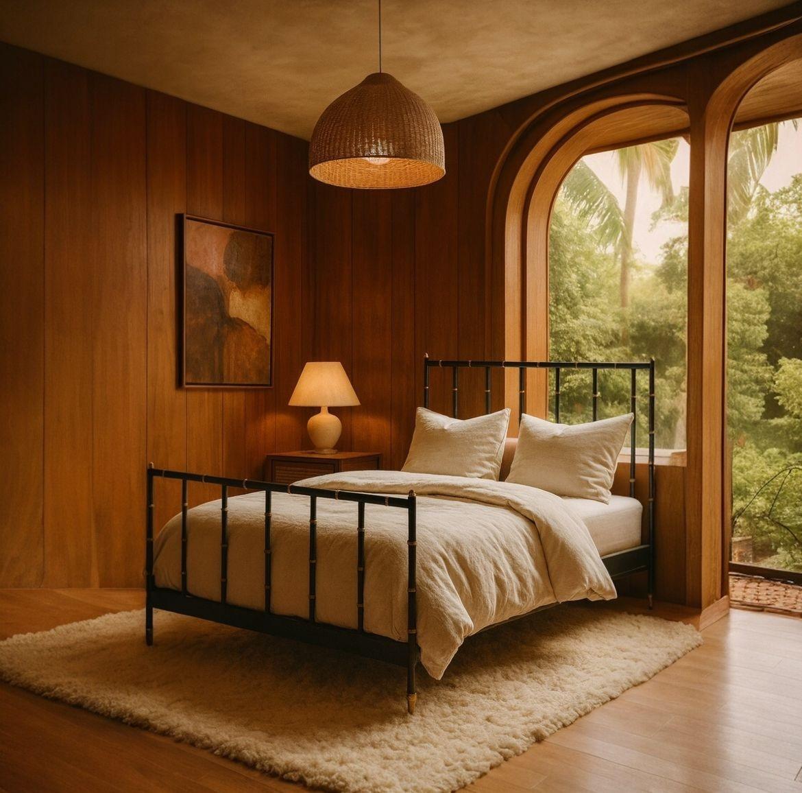 Cadre de lit grande taille Jacques Adnet en cuir et laiton, France, 1950 en vente 3