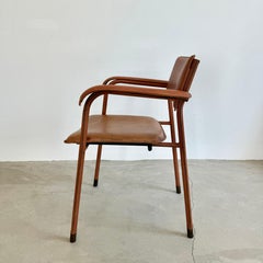 Jacques Adnet Leather Armchair, 1950s France
