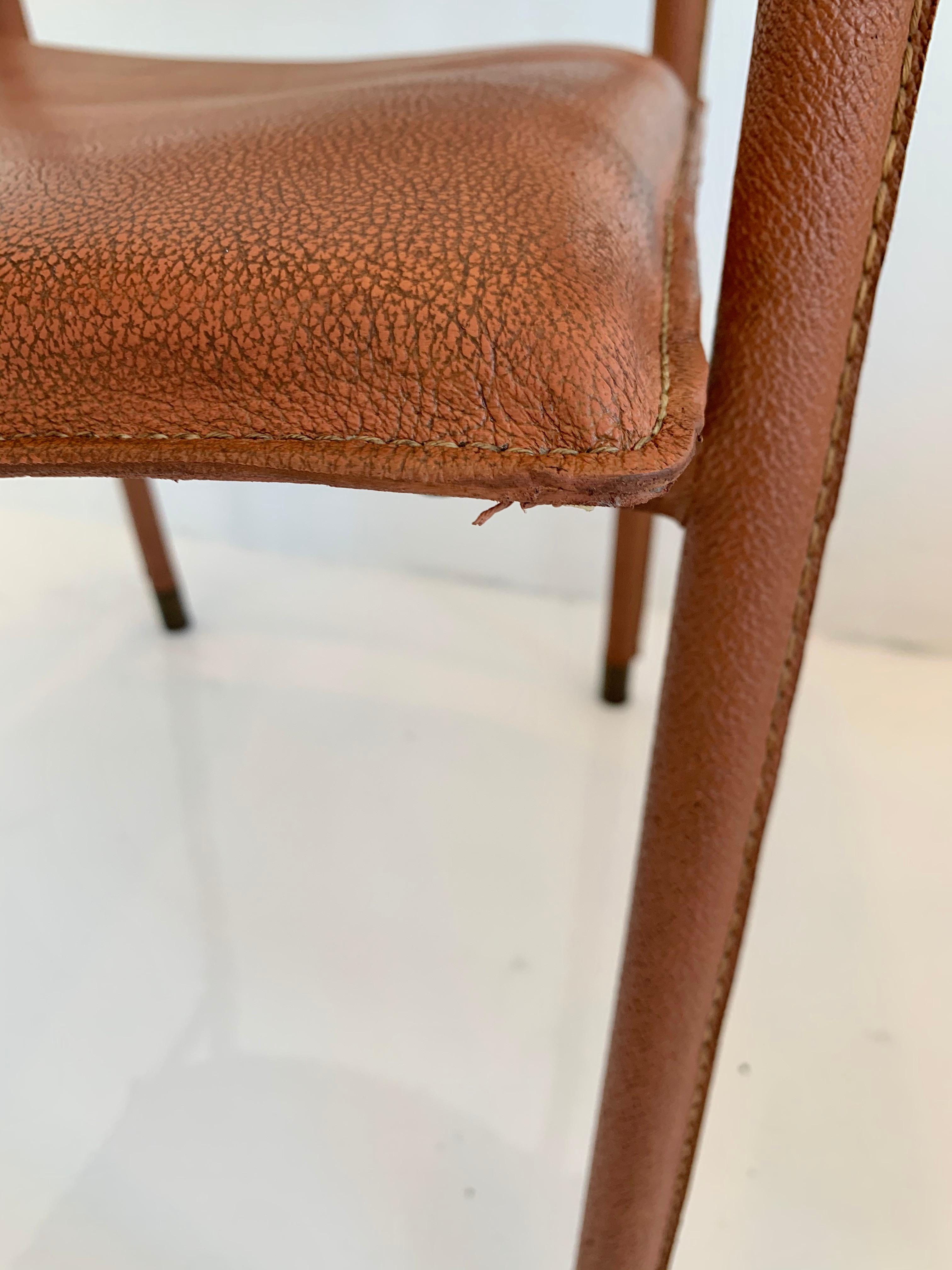 Jacques Adnet Leather Armchair 10