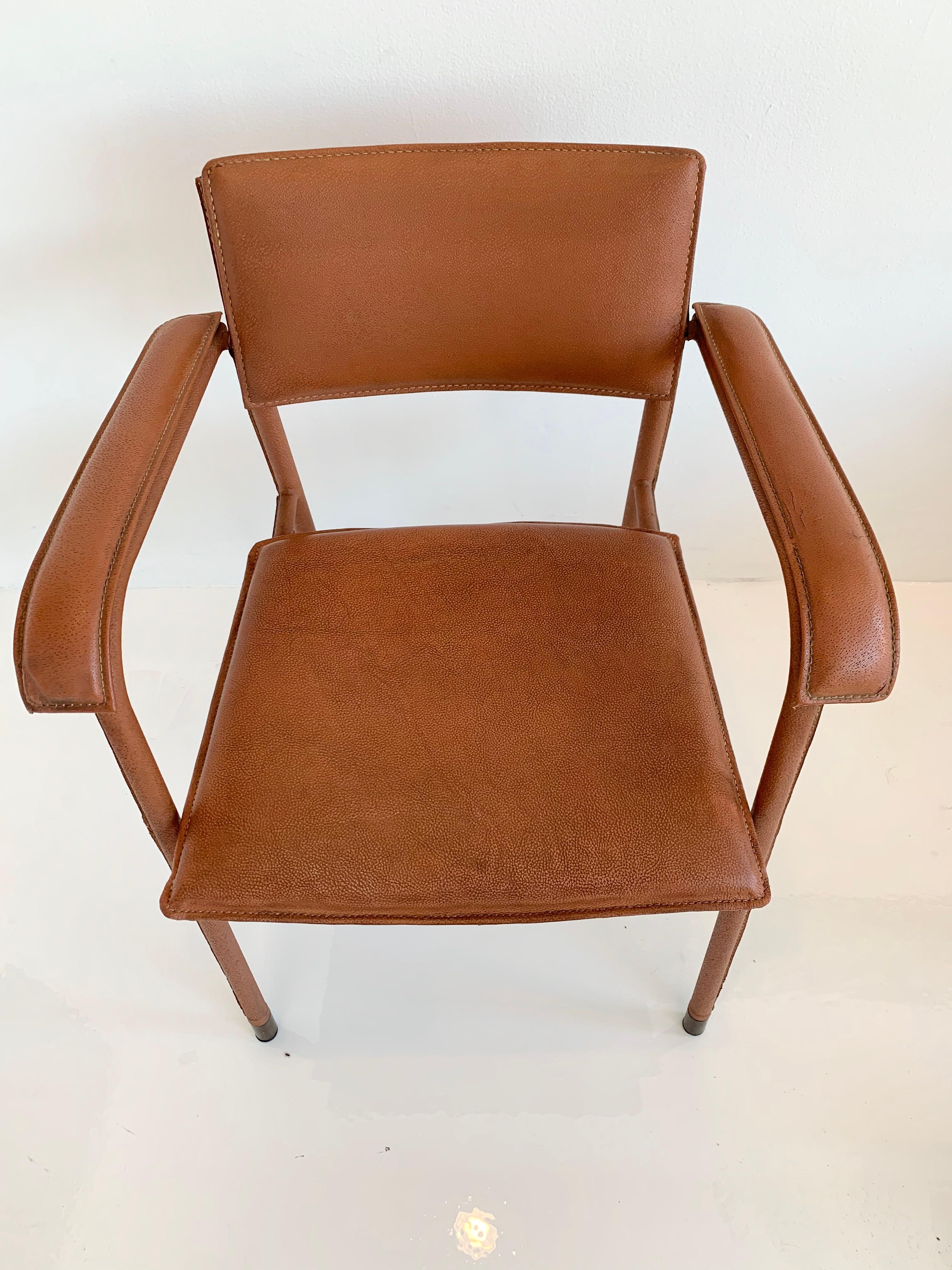 Jacques Adnet Leather Armchair 3